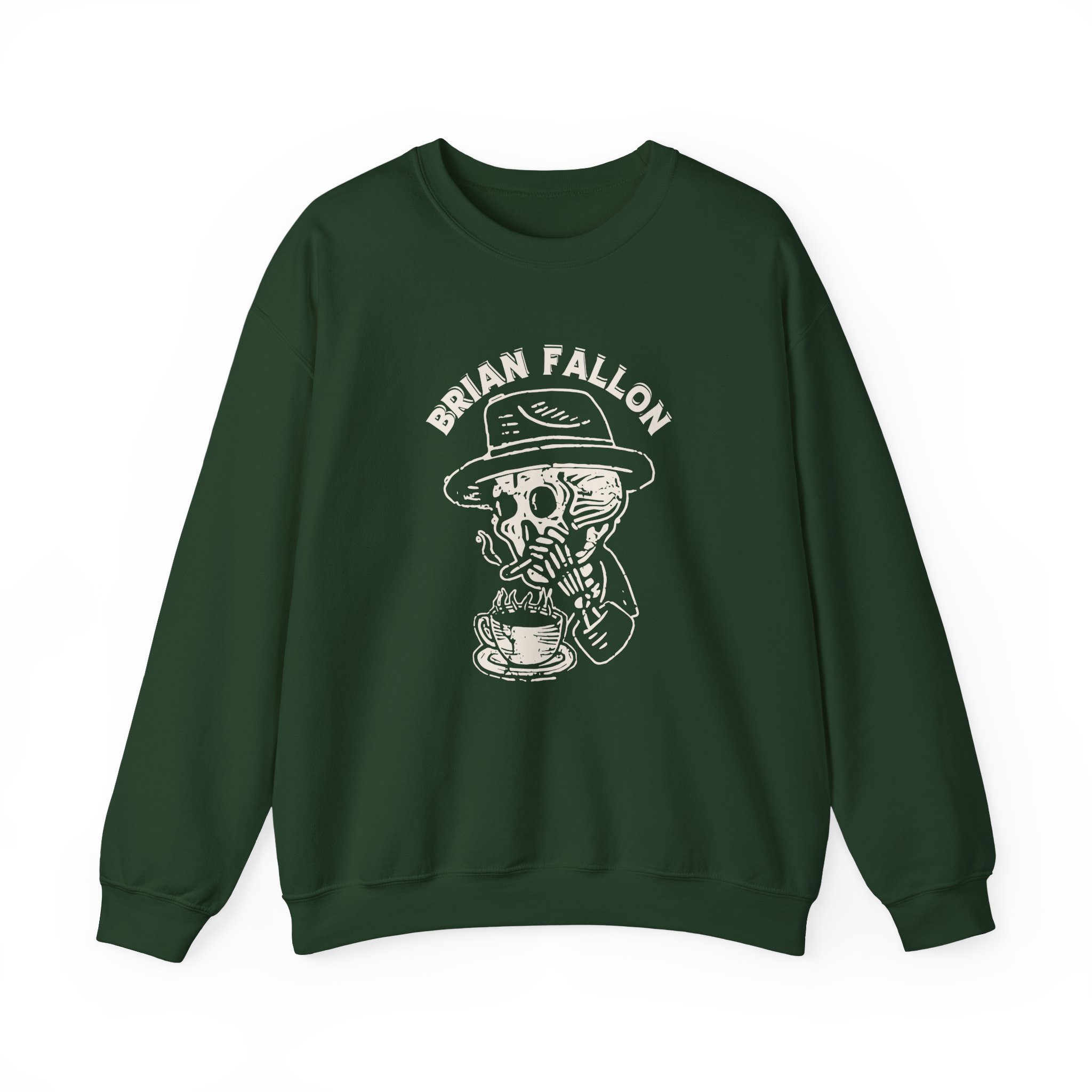 Brian Fallon Smoking Skeleton Unisex Heavy Blend™ Crewneck Sweatshirt - Image 7