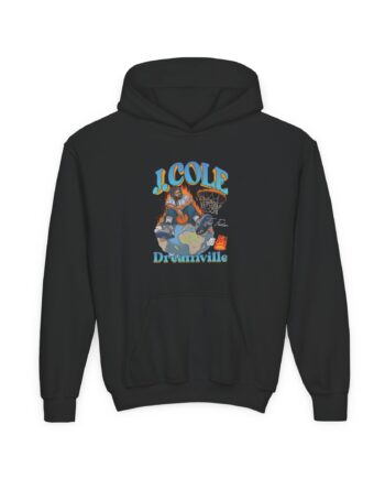 J Cole "Dreamville World" Youth Heavy Blend Hooded Sweatshirt