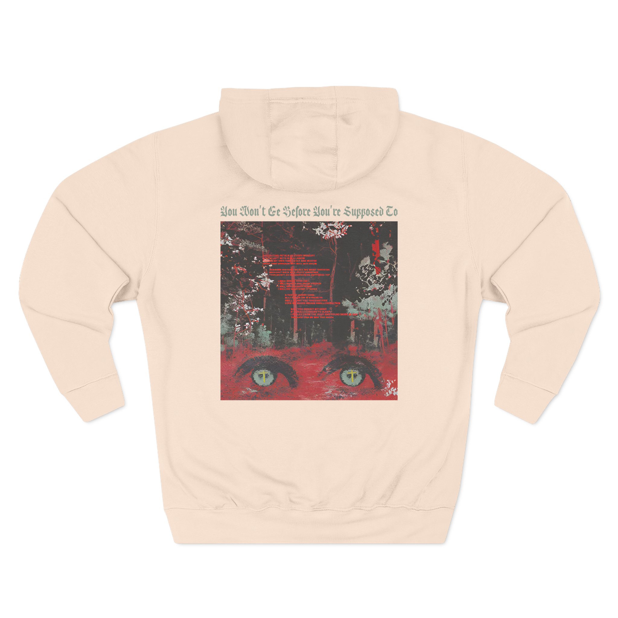 Knocked Loose Collecting Petals Three-Panel Fleece Hoodie - Image 6