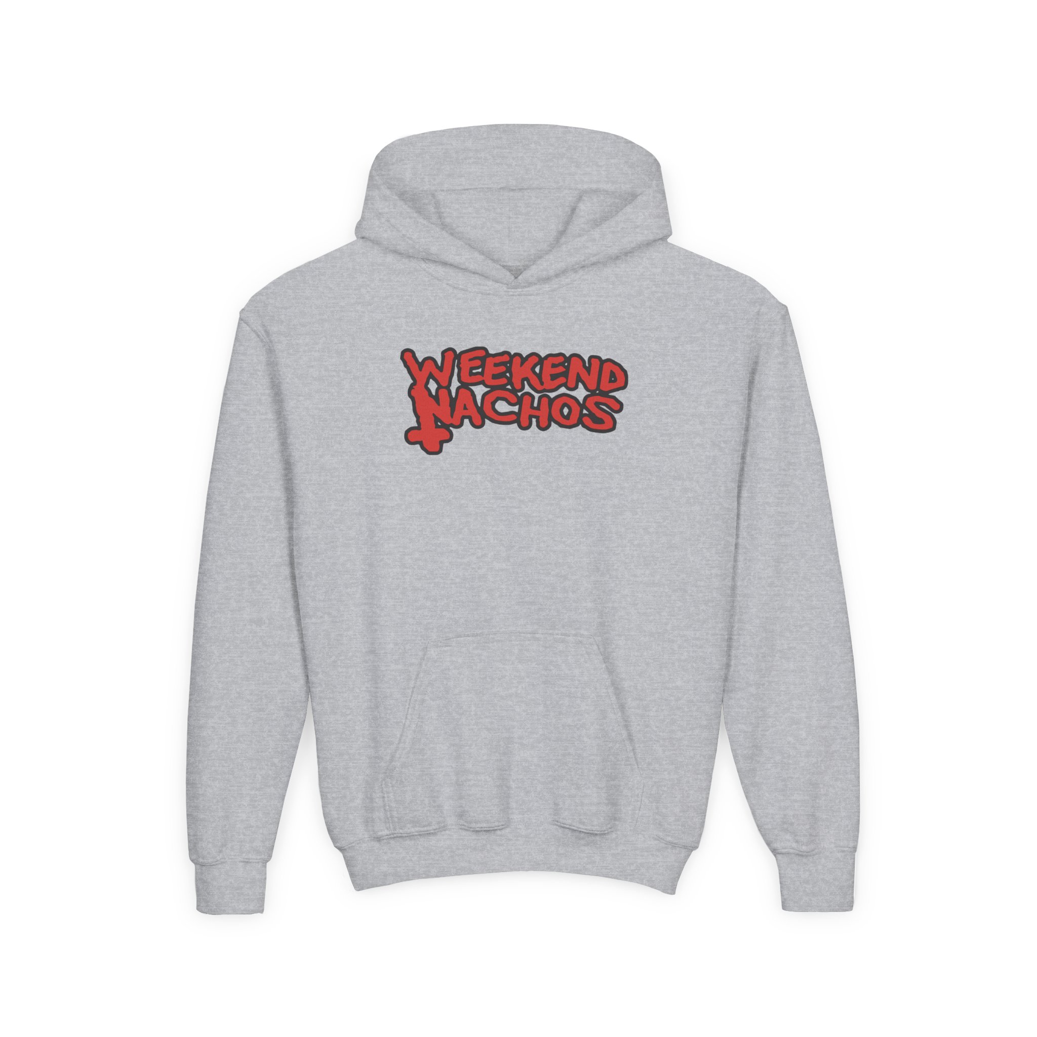 Youth Weekend Nachos Christian Heavy Blend Hooded Sweatshirt - Image 3