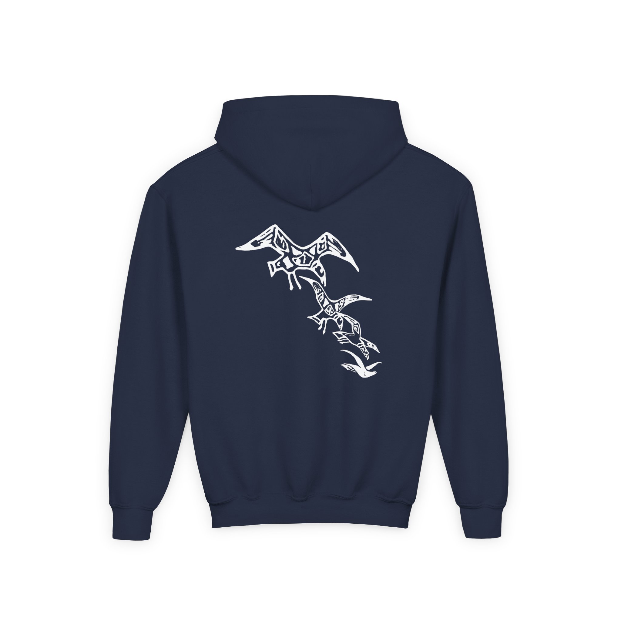 A Flock of Seagulls I Ran Tour Youth Heavy Blend Hooded Sweatshirt - Image 8