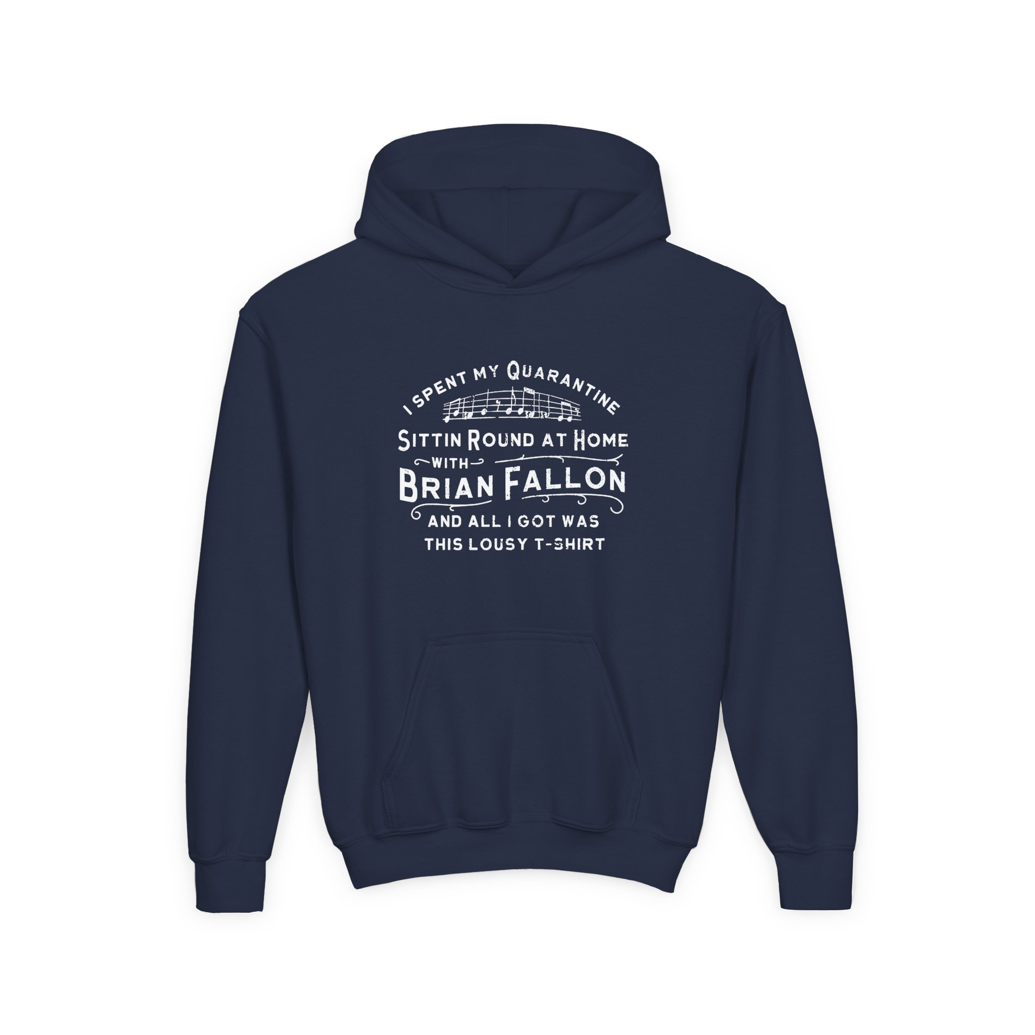 Brian Fallon Sittin Round Youth Heavy Blend Hooded Sweatshirt - Image 11