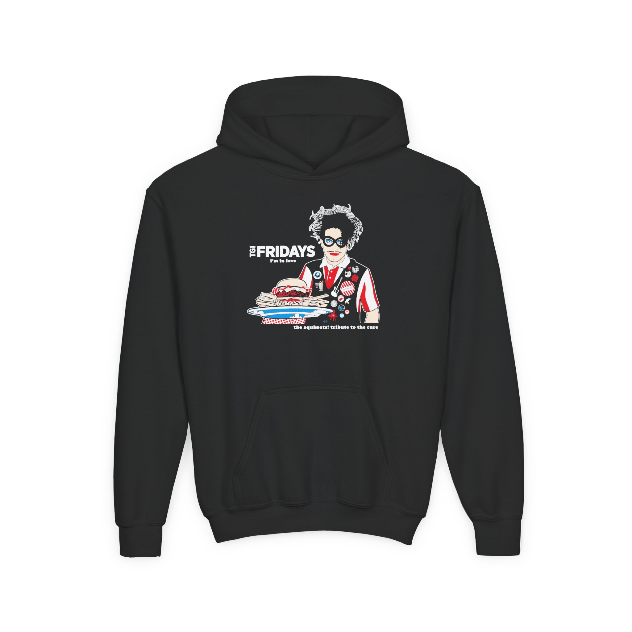 The Aquabats! TGI Fridays I’m In Love Tribute To The Cure Youth Heavy Blend Hooded Sweatshirt