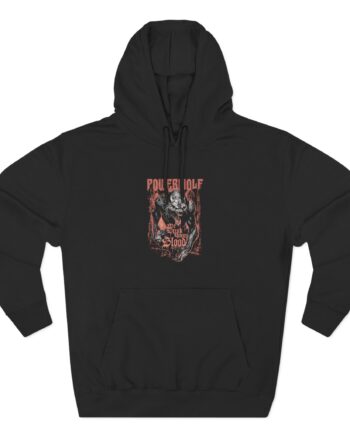 Powerwolf We Drink Your Blood Three-Panel Fleece Hoodie