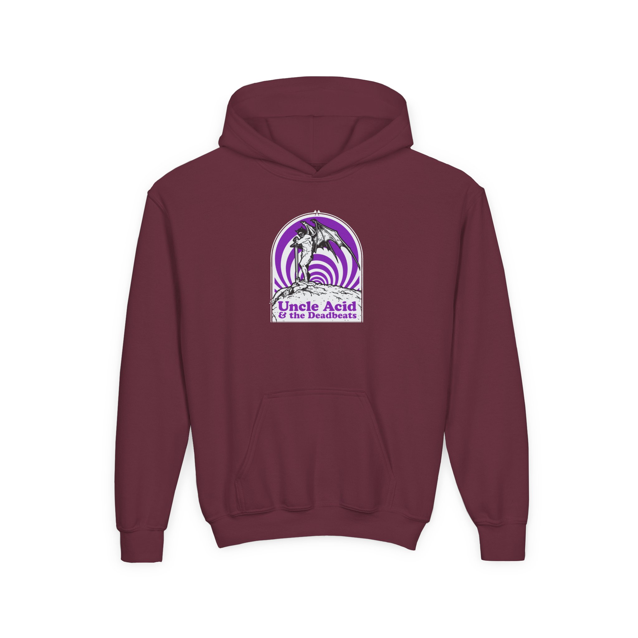 Deadbeats & Uncle Acid Youth Heavy Blend Hooded Sweatshirt - Image 3