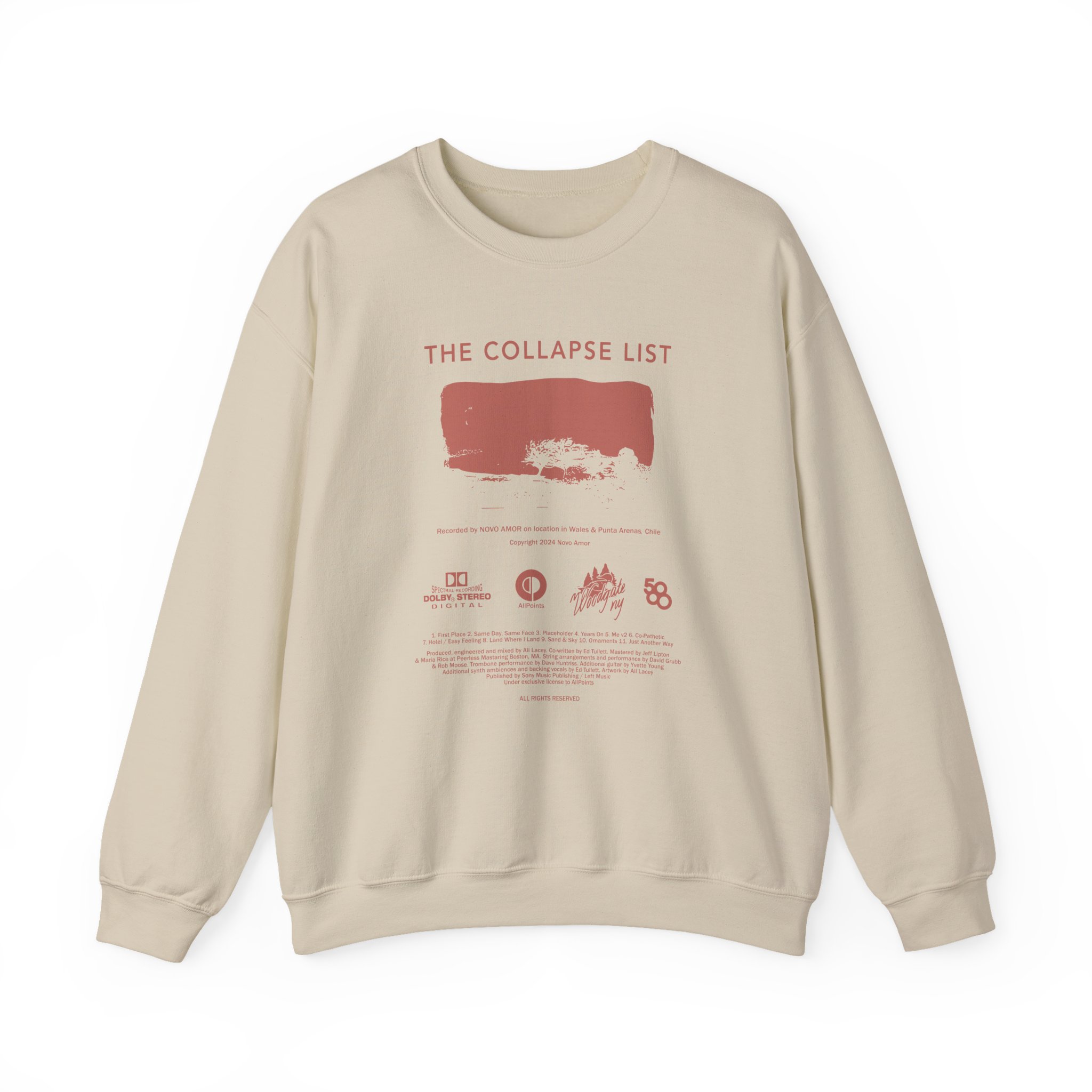 Novo Amor The Collapse List Unisex Heavy Blend™ Crewneck Sweatshirt - Image 5