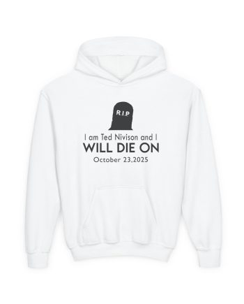 Jschlatt I Am Ted Nivison and I Will Die on Youth Heavy Blend Hooded Sweatshirt