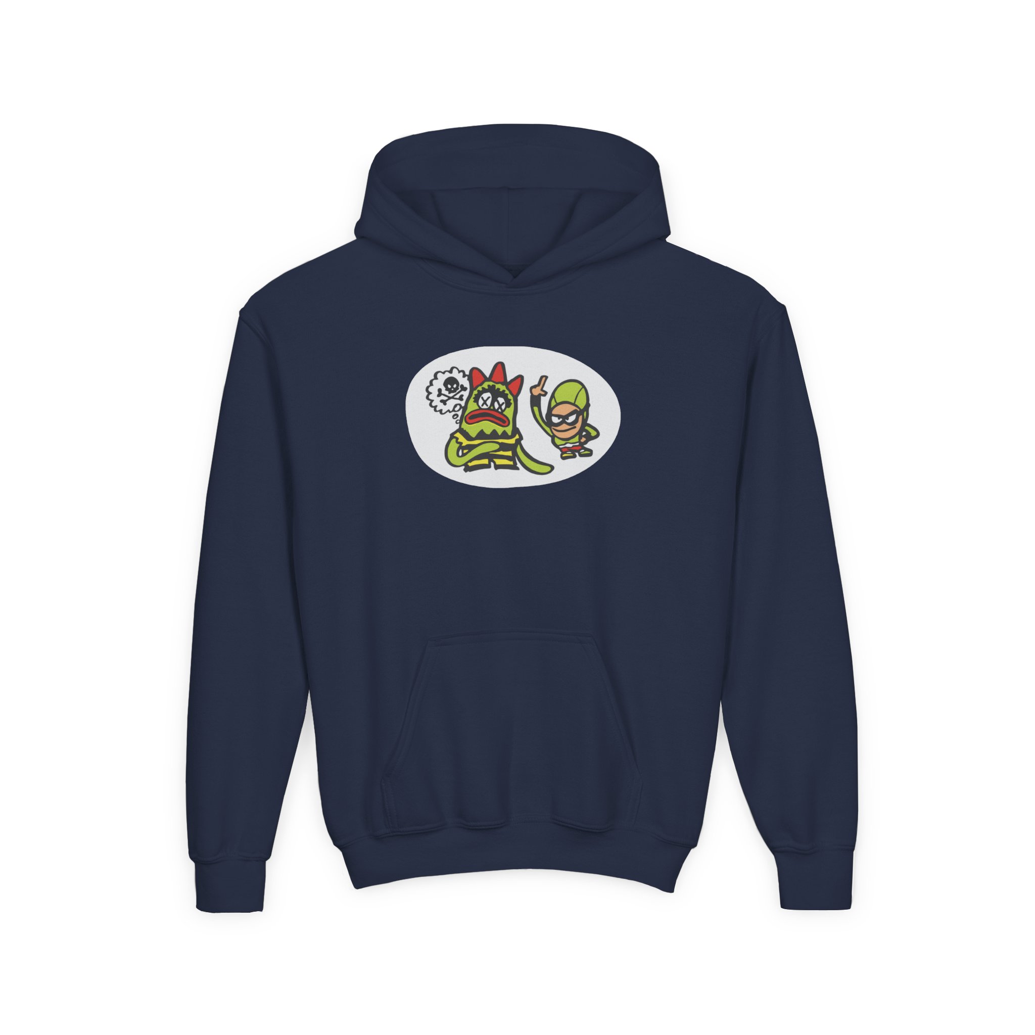 The Aquabats Bat Commander Youth Heavy Blend Hooded Sweatshirt - Image 11