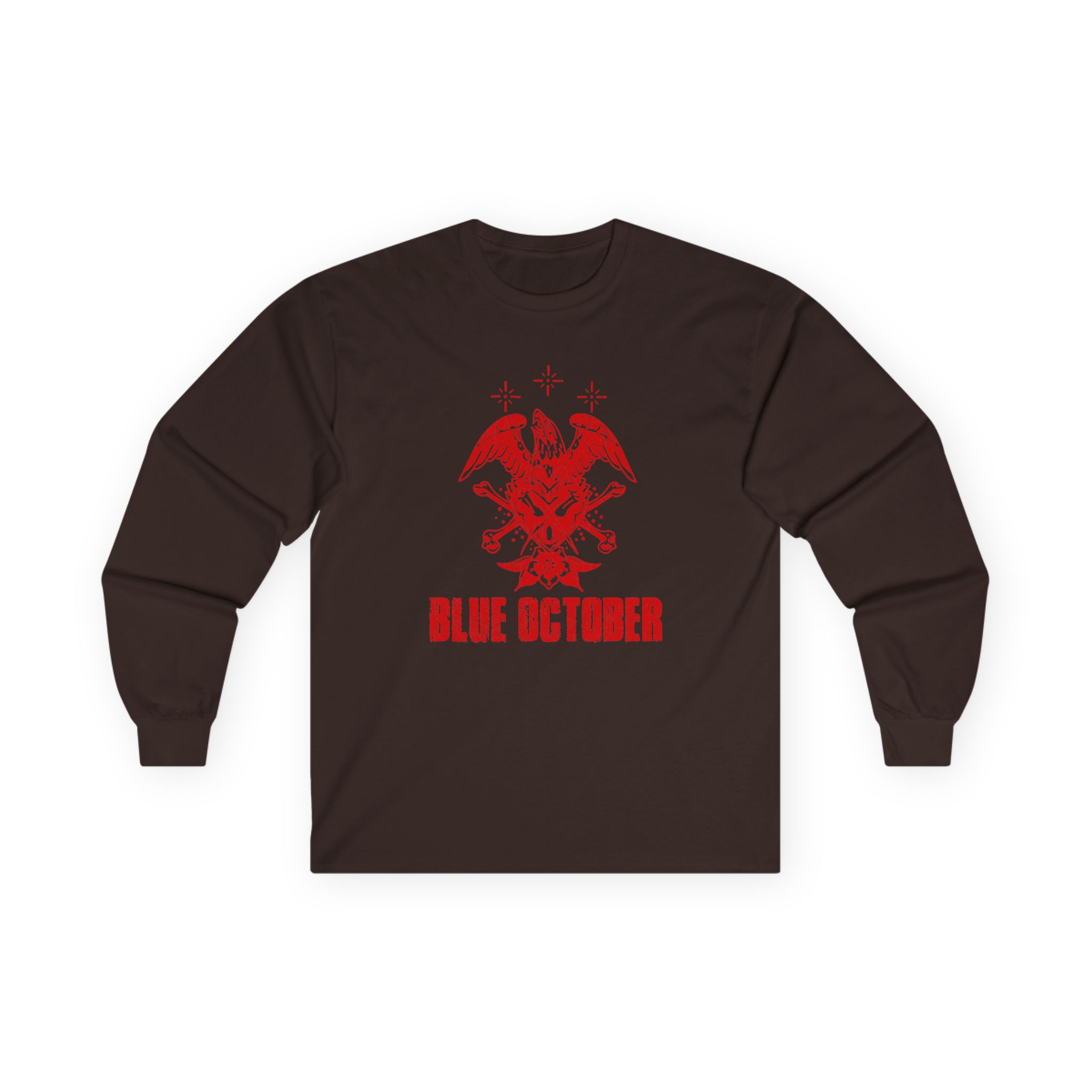 Blue October Heart Eagle Splatter Unisex Ultra Cotton Long Sleeve Tee - Image 5