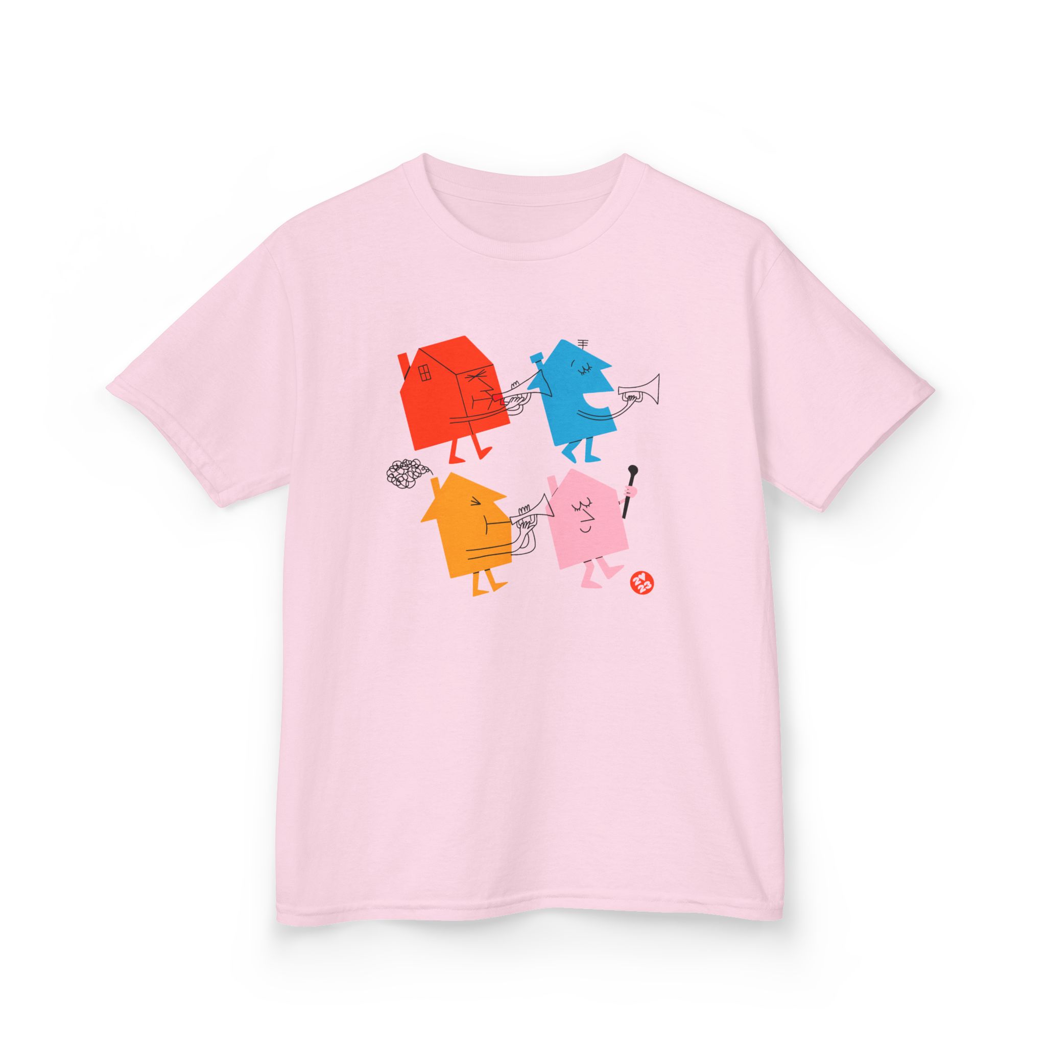 Love on Tour 4 Houses Raglan Kids Heavy Cotton™ Tee - Image 9