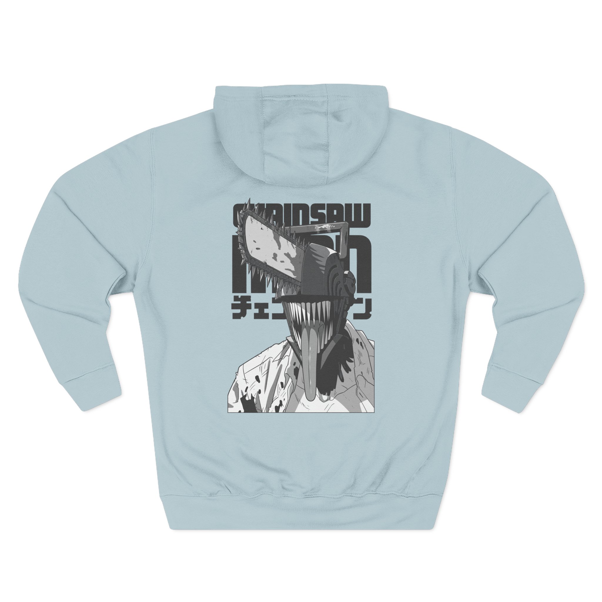 Chainsaw Man Bordeaux Smile Three-Panel Fleece Hoodie - Image 14