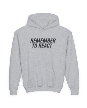 Jenny Holzer Remember to React Youth Heavy Blend Hooded Sweatshirt