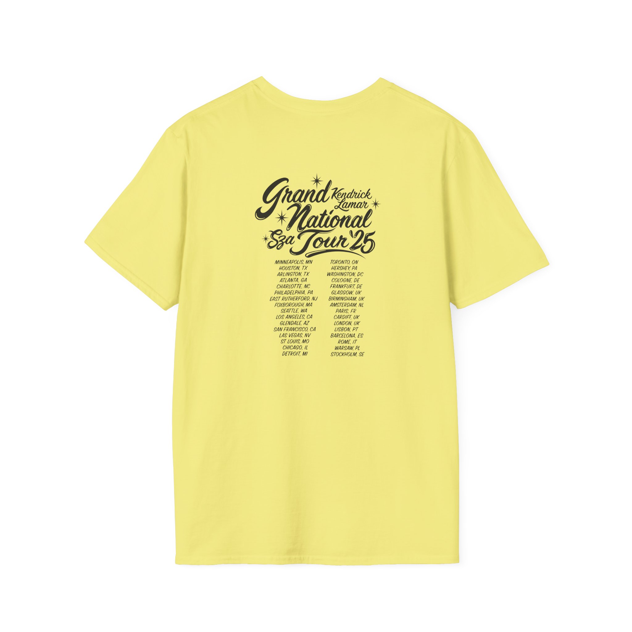 Sza Sos if This World Were Mine Grand National Tou Unisex Softstyle T-Shirt - Image 14