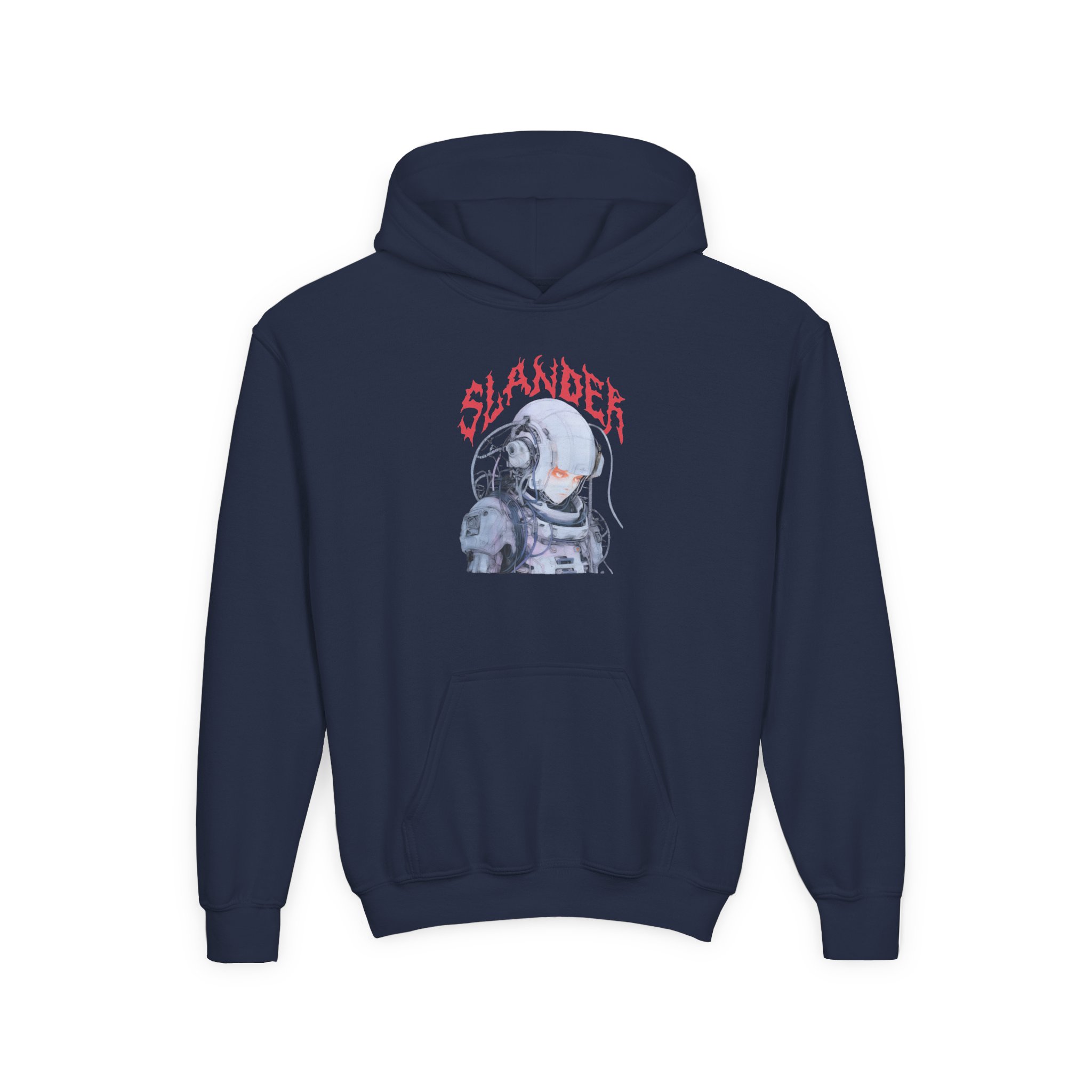 Slander Gud Vibrations Graffiti Youth Heavy Blend Hooded Sweatshirt - Image 7