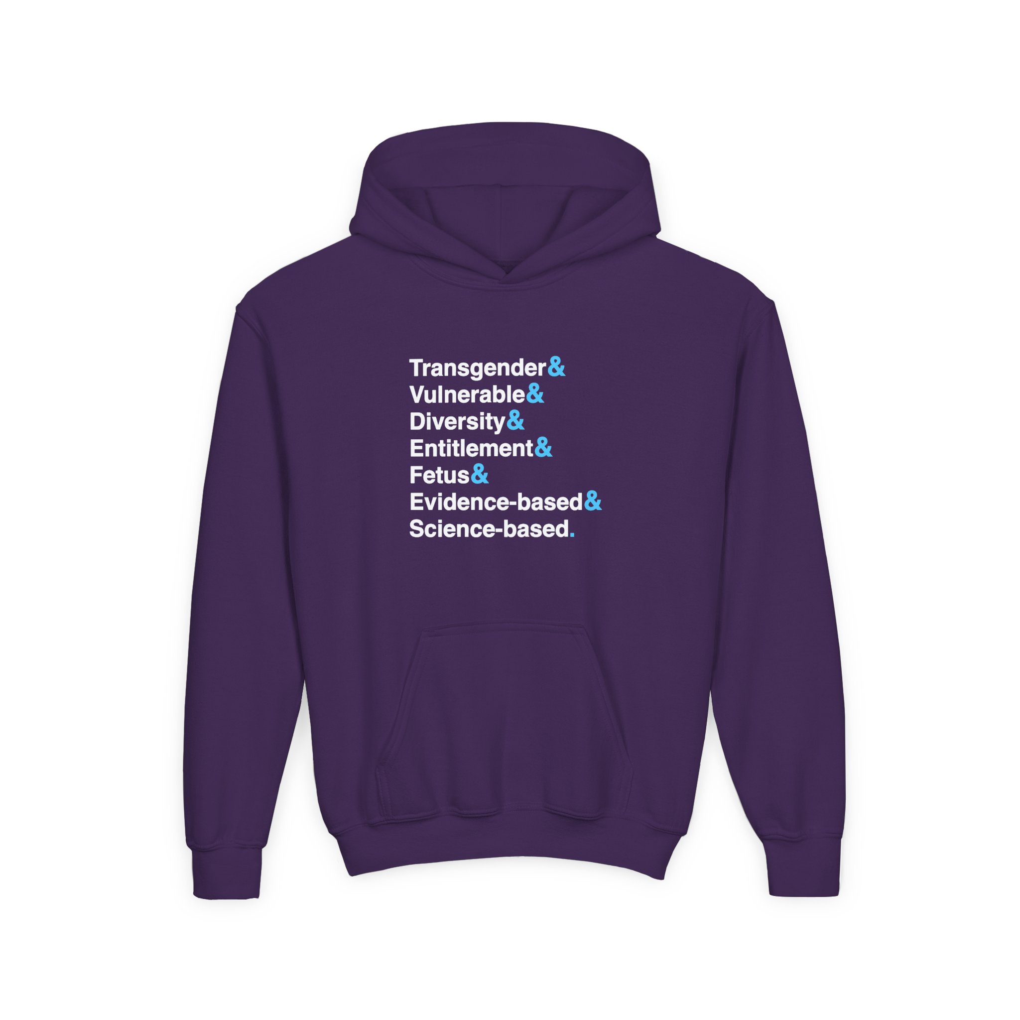 D L Youth Heavy Blend Hooded Sweatshirt - Image 9