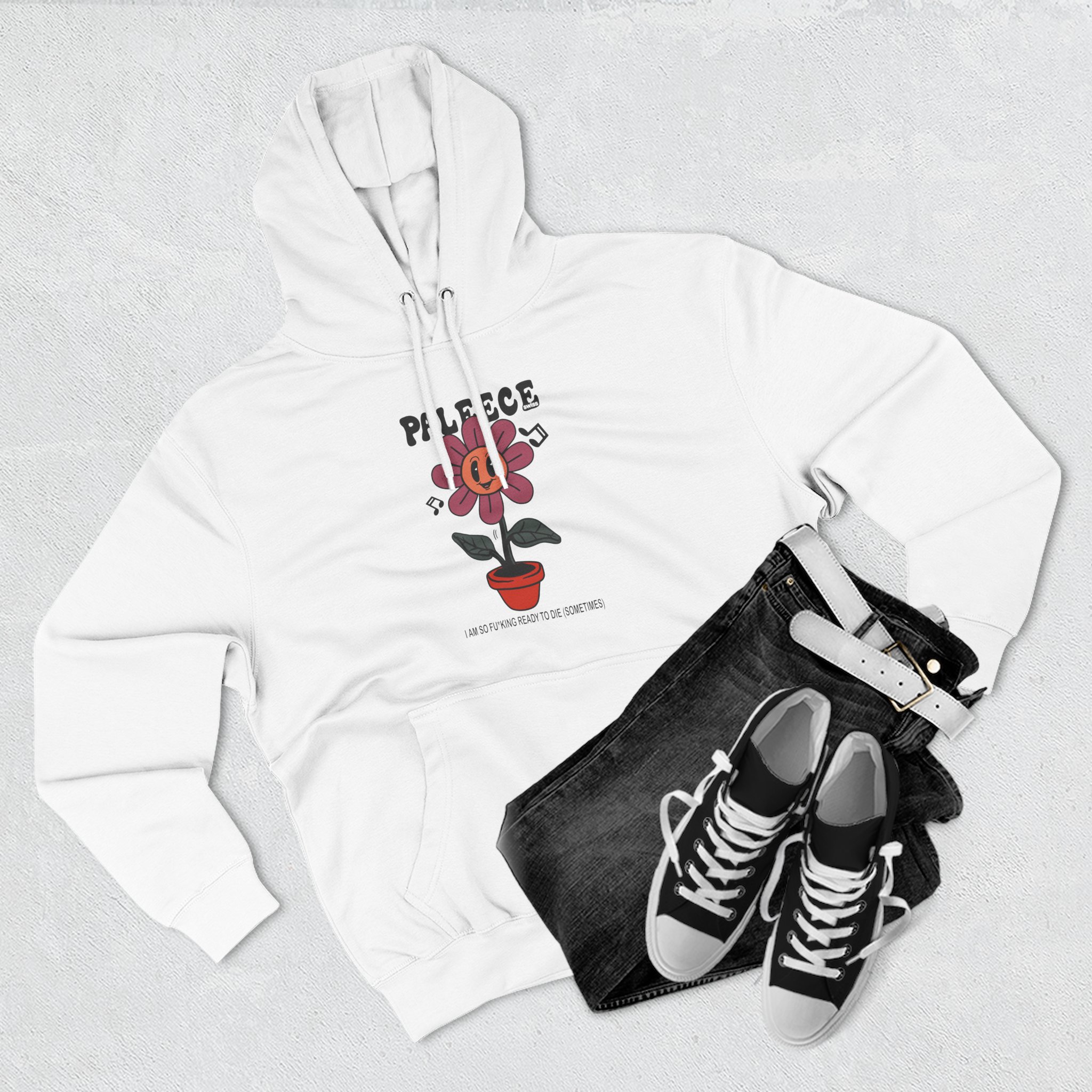 Paleface Swiss Flower Three-Panel Fleece Hoodie - Image 3