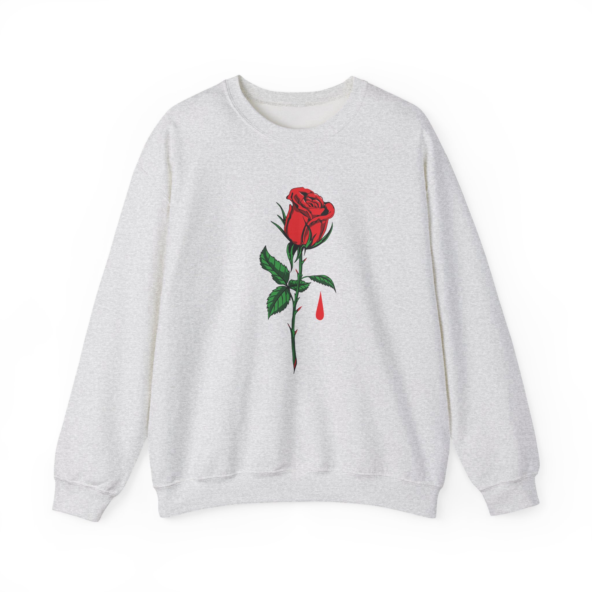 Blue October Big Rose Unisex Heavy Blend™ Crewneck Sweatshirt - Image 7