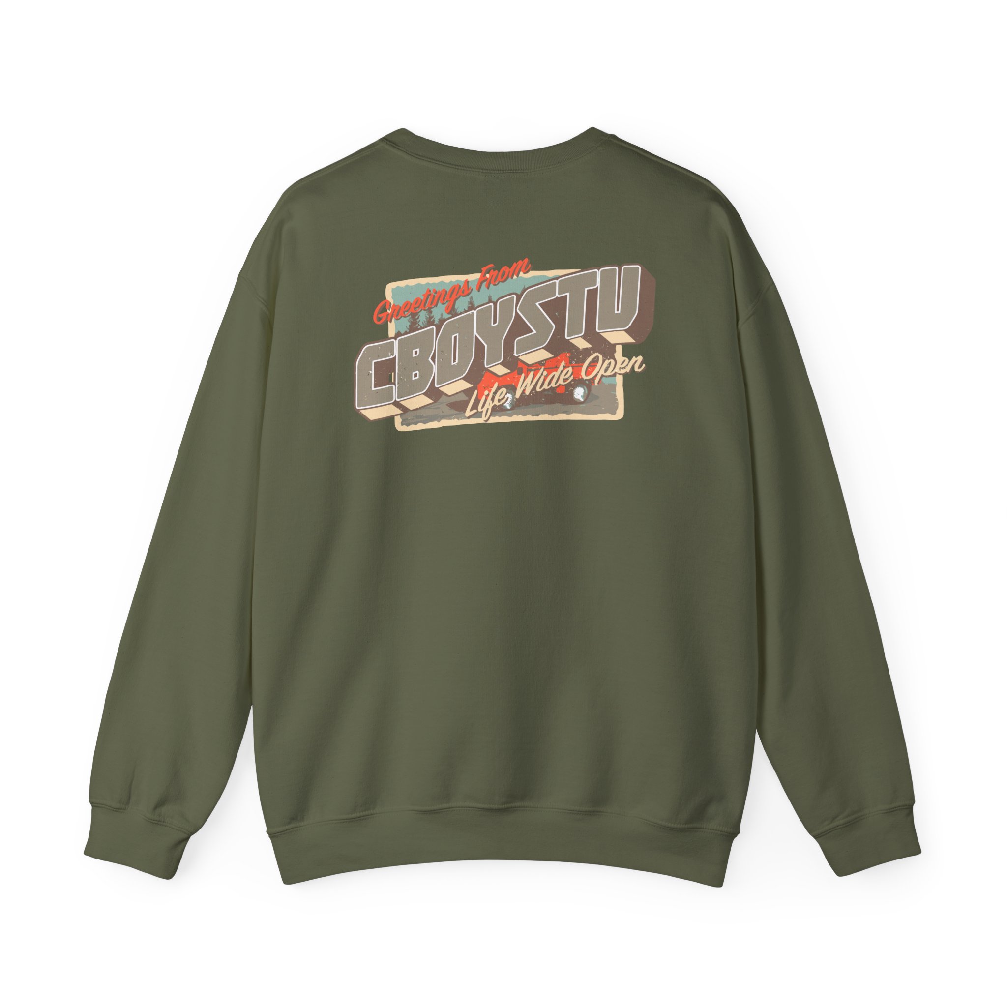 Cboystv Postcard Unisex Heavy Blend™ Crewneck Sweatshirt - Image 14