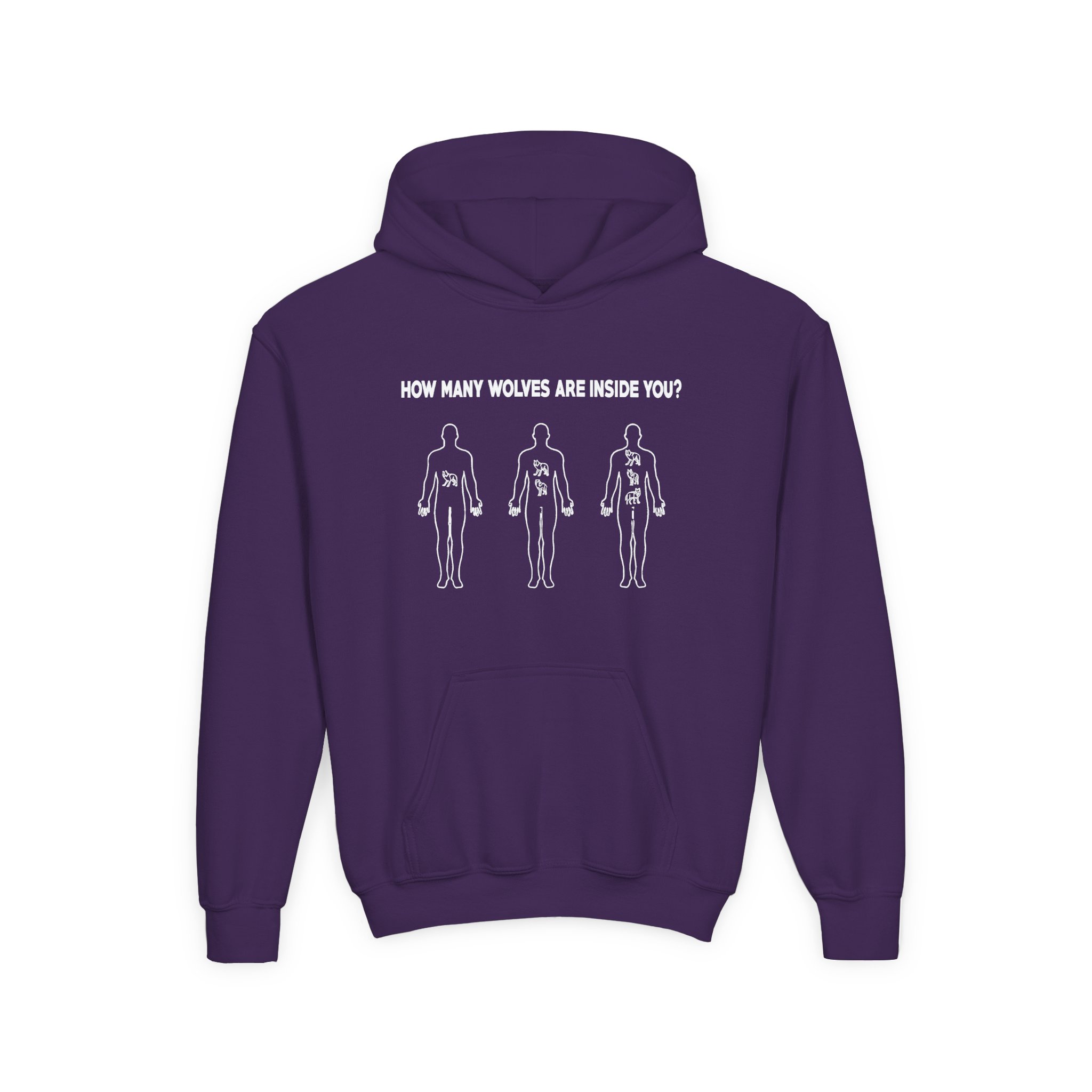 Caroline Polachek How Many Wolves Youth Heavy Blend Hooded Sweatshirt - Image 13