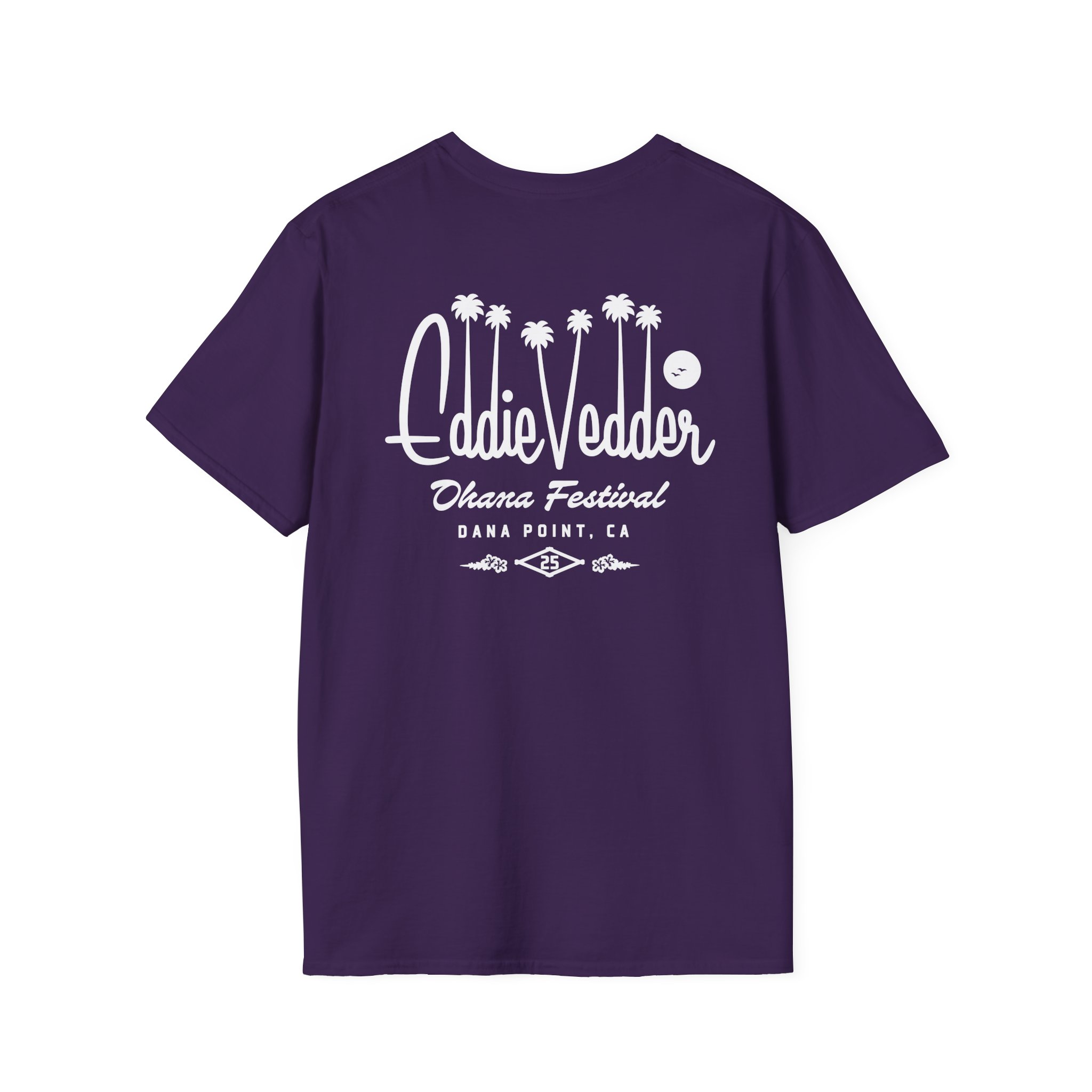 Eddie Vedder Palm Script Unisex Softstyle T-Shirt - Image 18