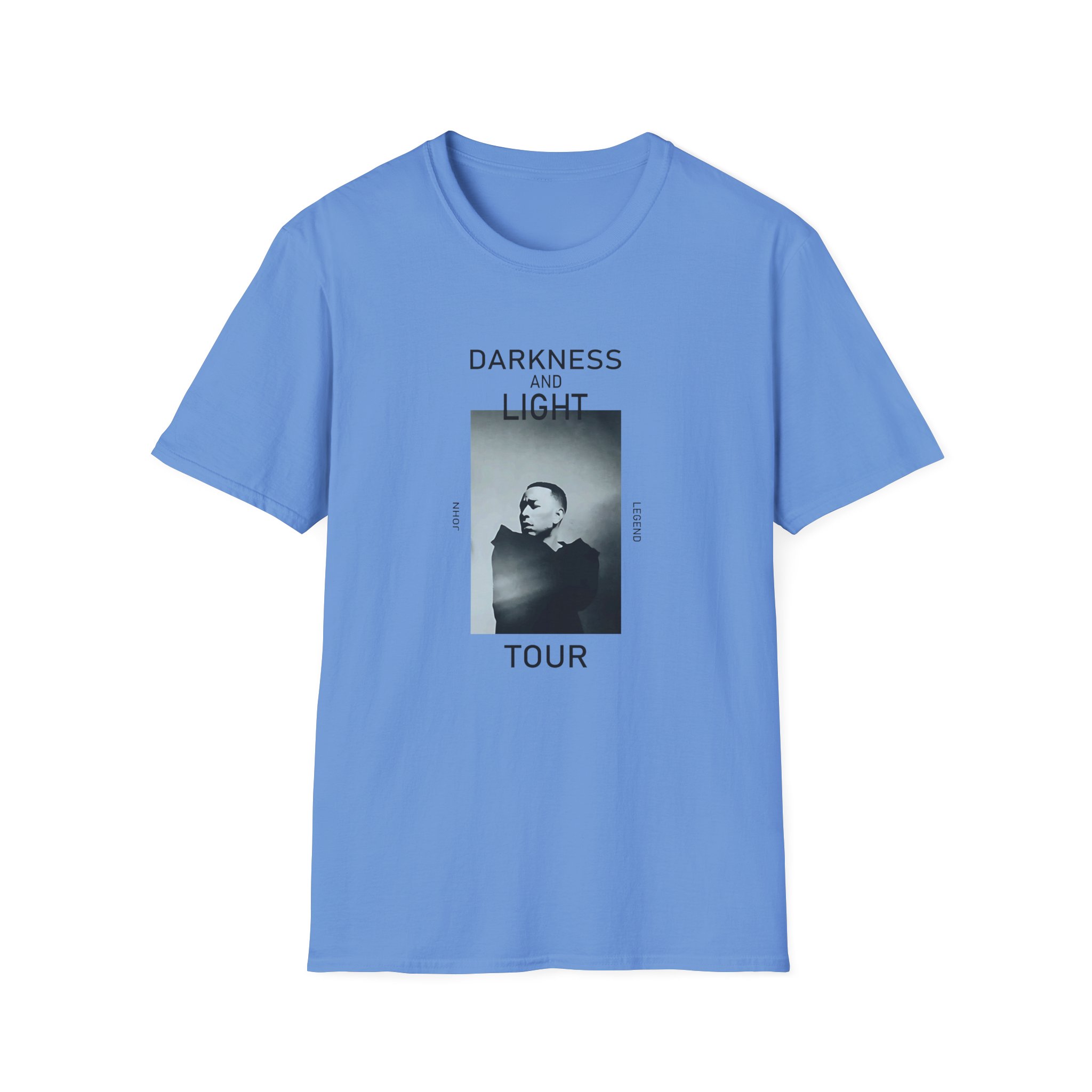 John Legend Darkness Portrait Unisex Softstyle T-Shirt - Image 25