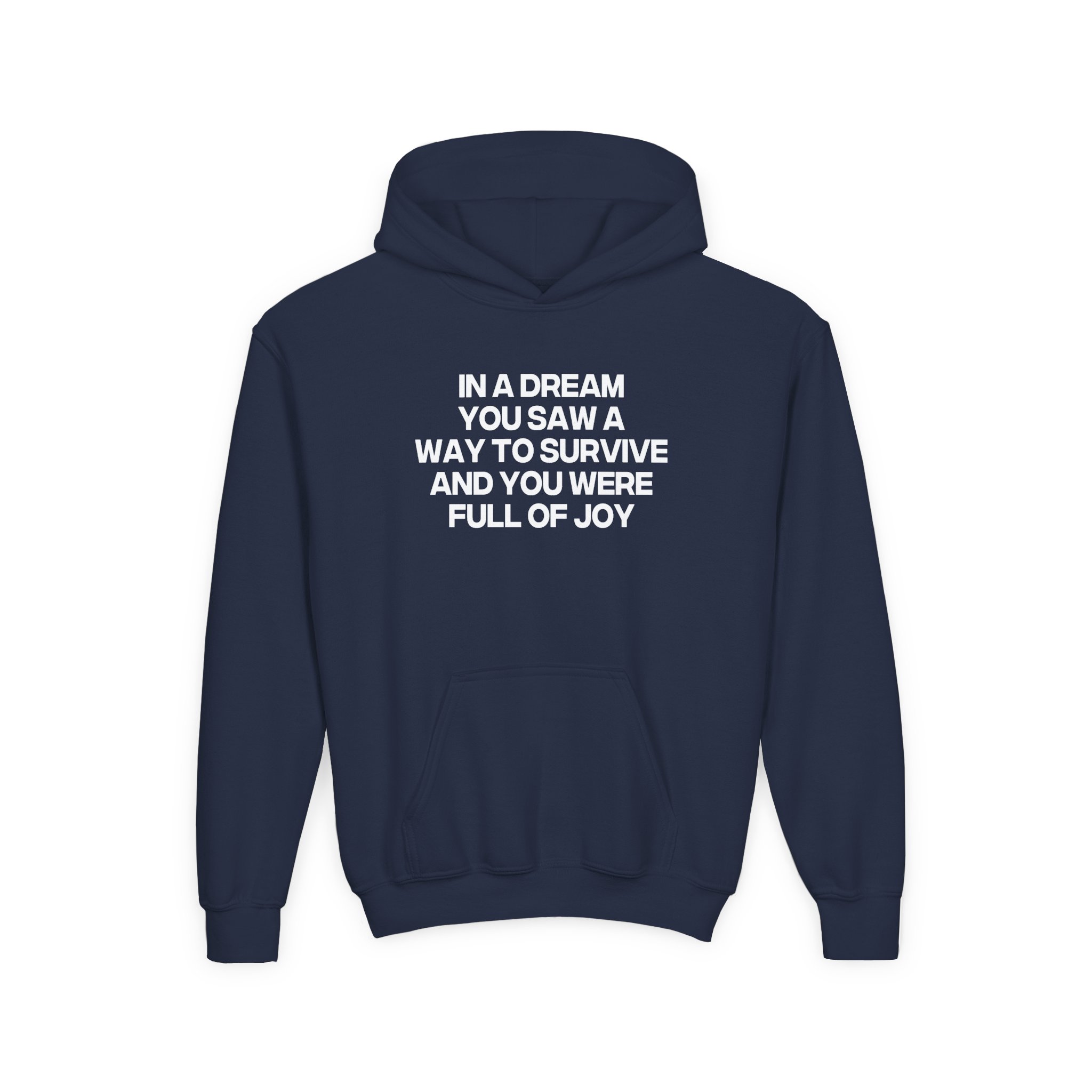 Jenny Holzer 1992 Youth Heavy Blend Hooded Sweatshirt - Image 9