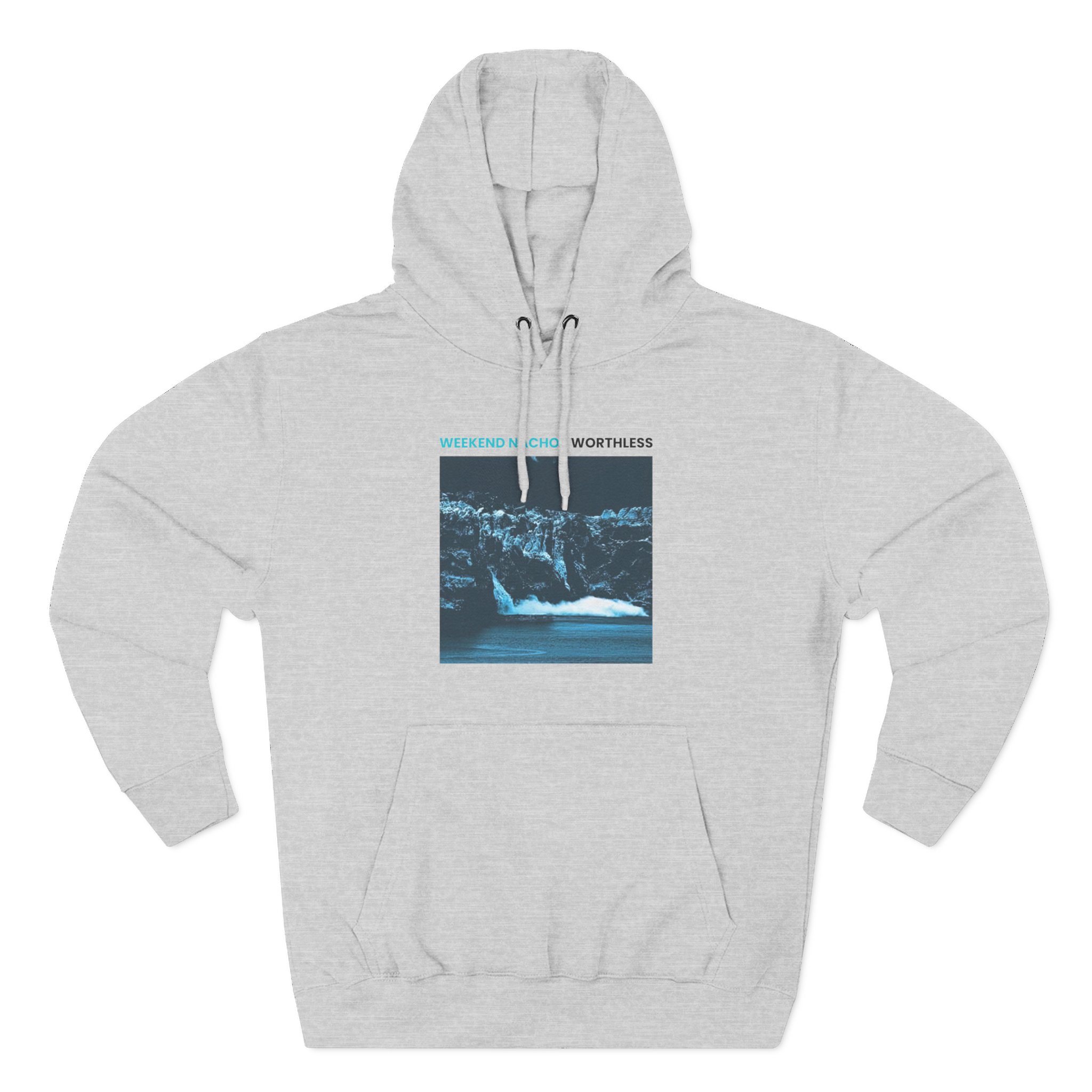 Weekend Nachos Worthless Three-Panel Fleece Hoodie - Image 3