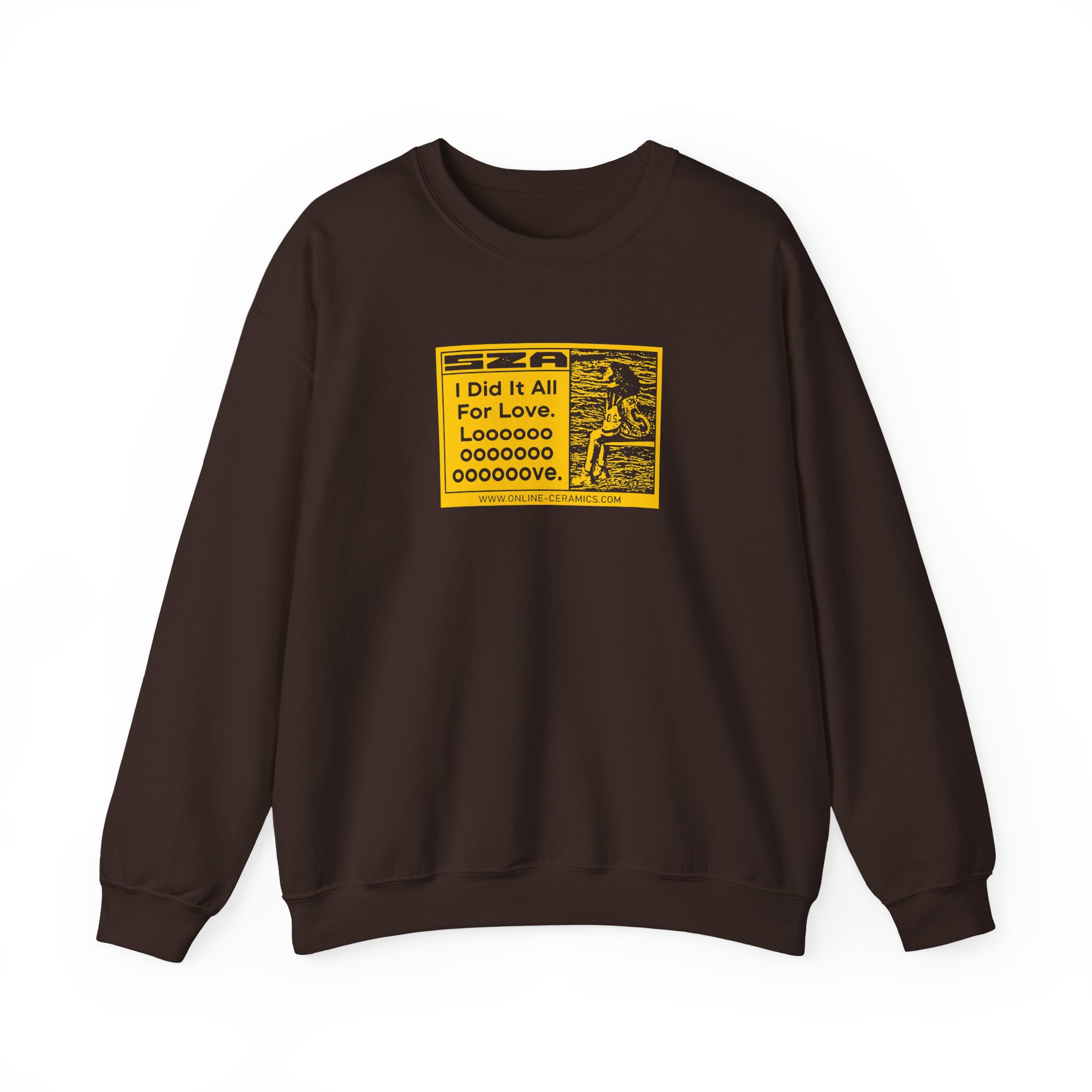 Sza Sos I Did It All for Love North America Unisex Heavy Blend™ Crewneck Sweatshirt - Image 3