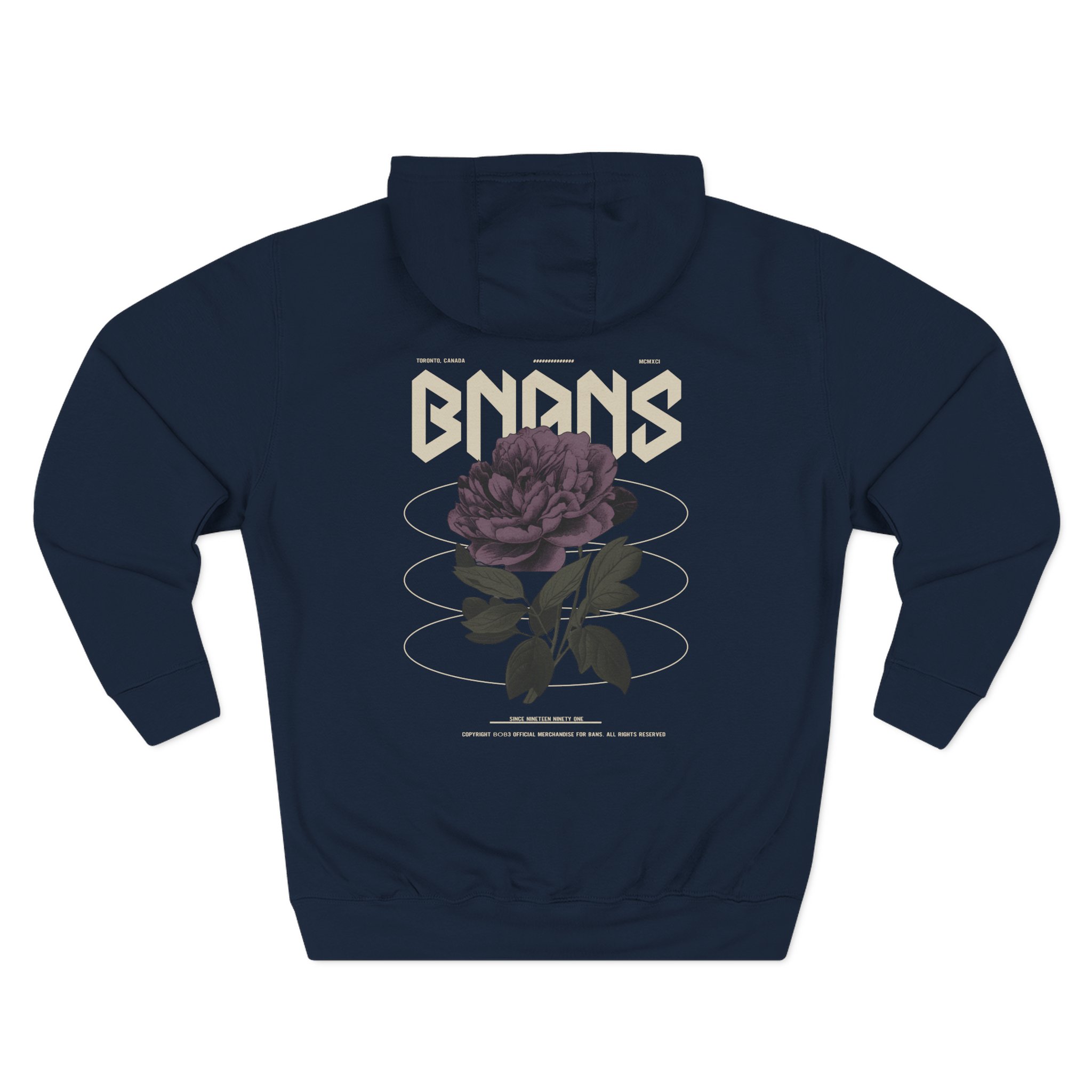 Shroud Into The Wild Bnans Three-Panel Fleece Hoodie - Image 4