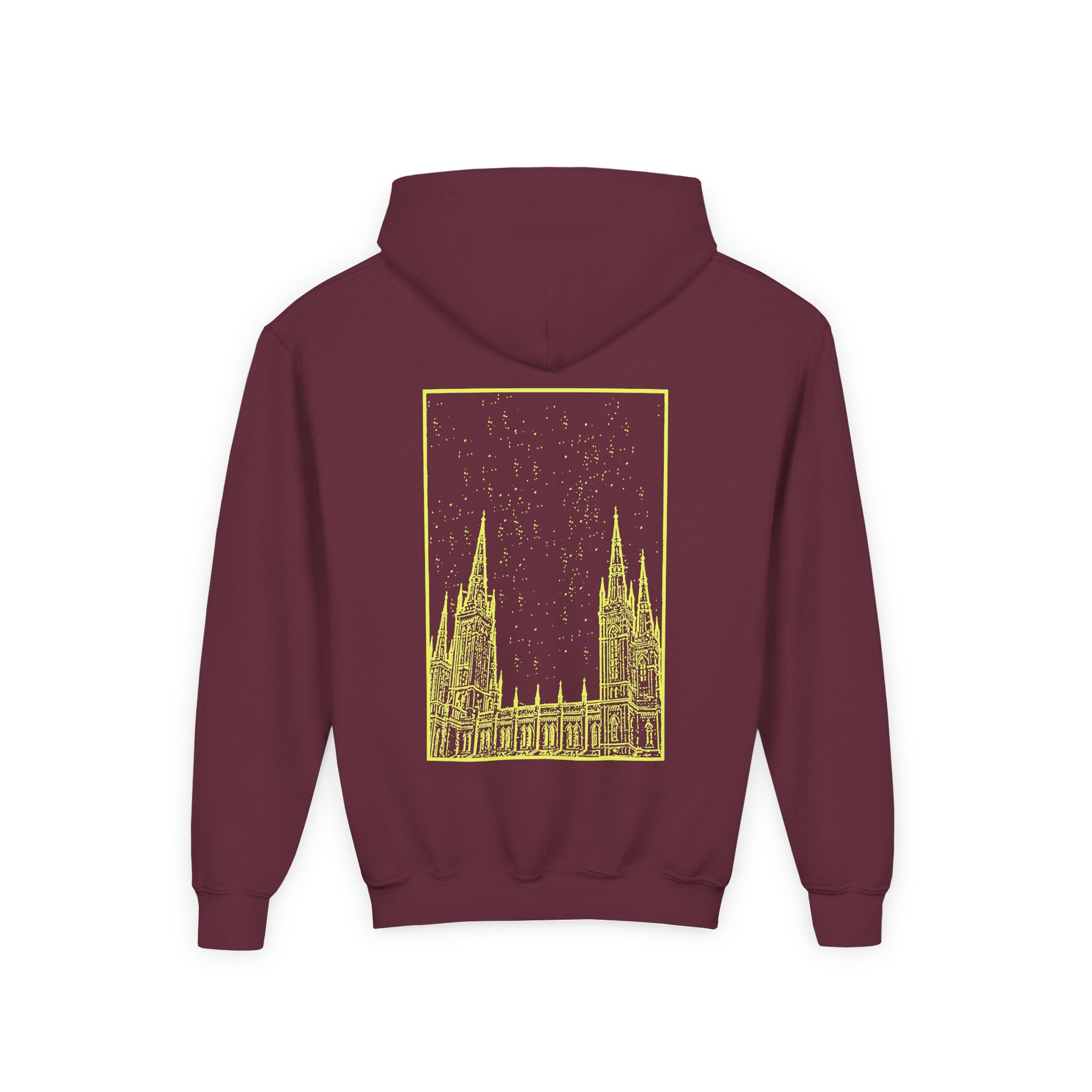 Knocked Loose Youth Heavy Blend Hooded Sweatshirt - Image 4