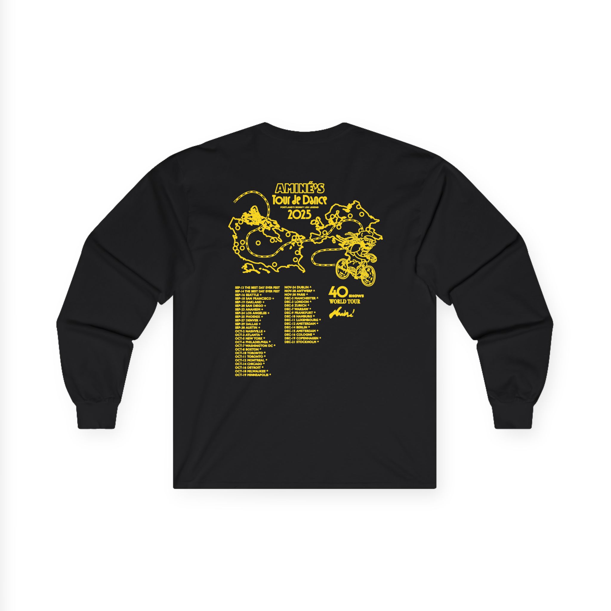 Aminé You're Beautiful Tour Unisex Ultra Cotton Long Sleeve Tee - Image 2