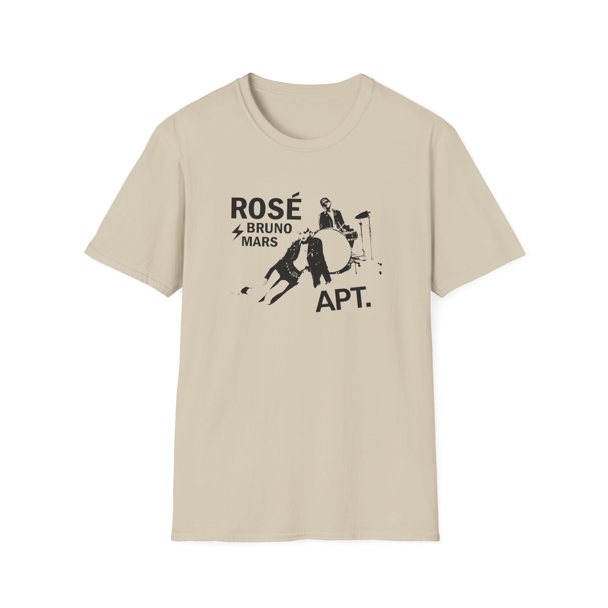 Bruno Mars Apt Unisex Softstyle T-Shirt - Image 3