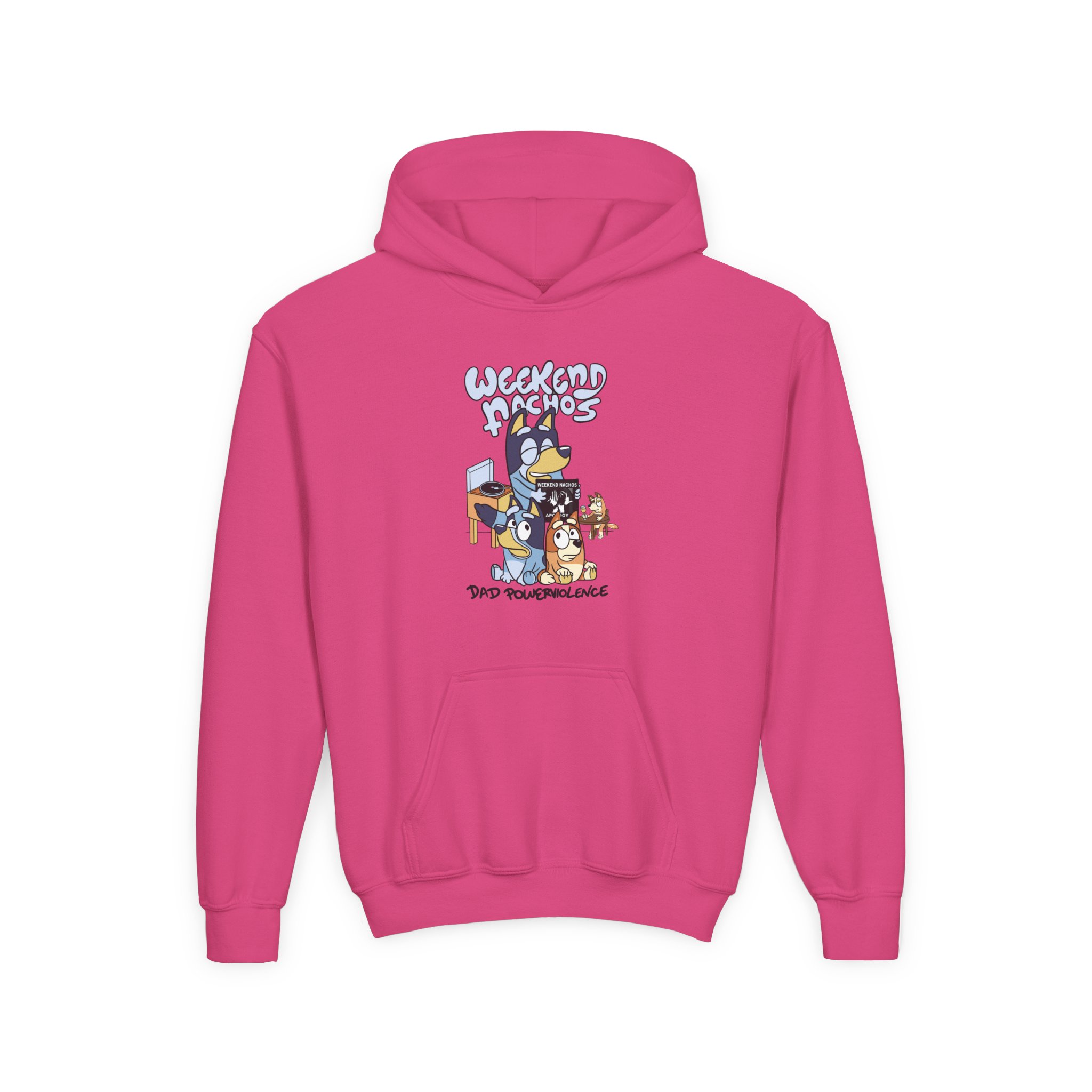 Youth Weekend Nachos Heavy Blend Hooded Sweatshirt - Image 11