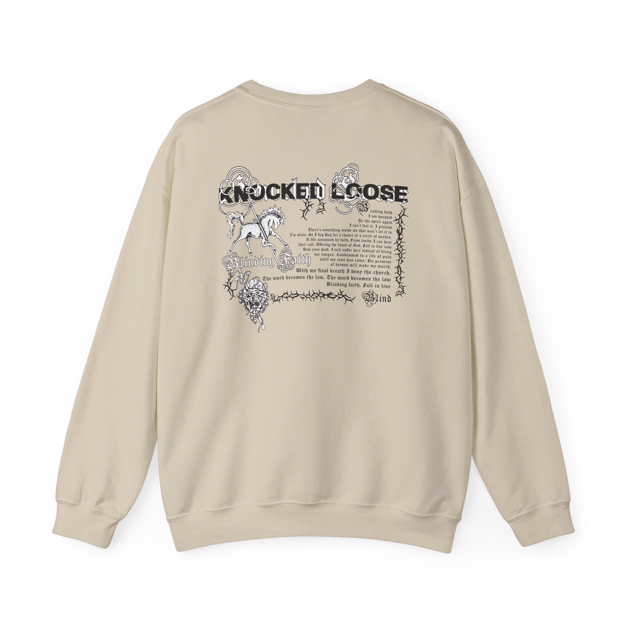 Knocked Loose Blinding Faith Unisex Heavy Blend™ Crewneck Sweatshirt - Image 4