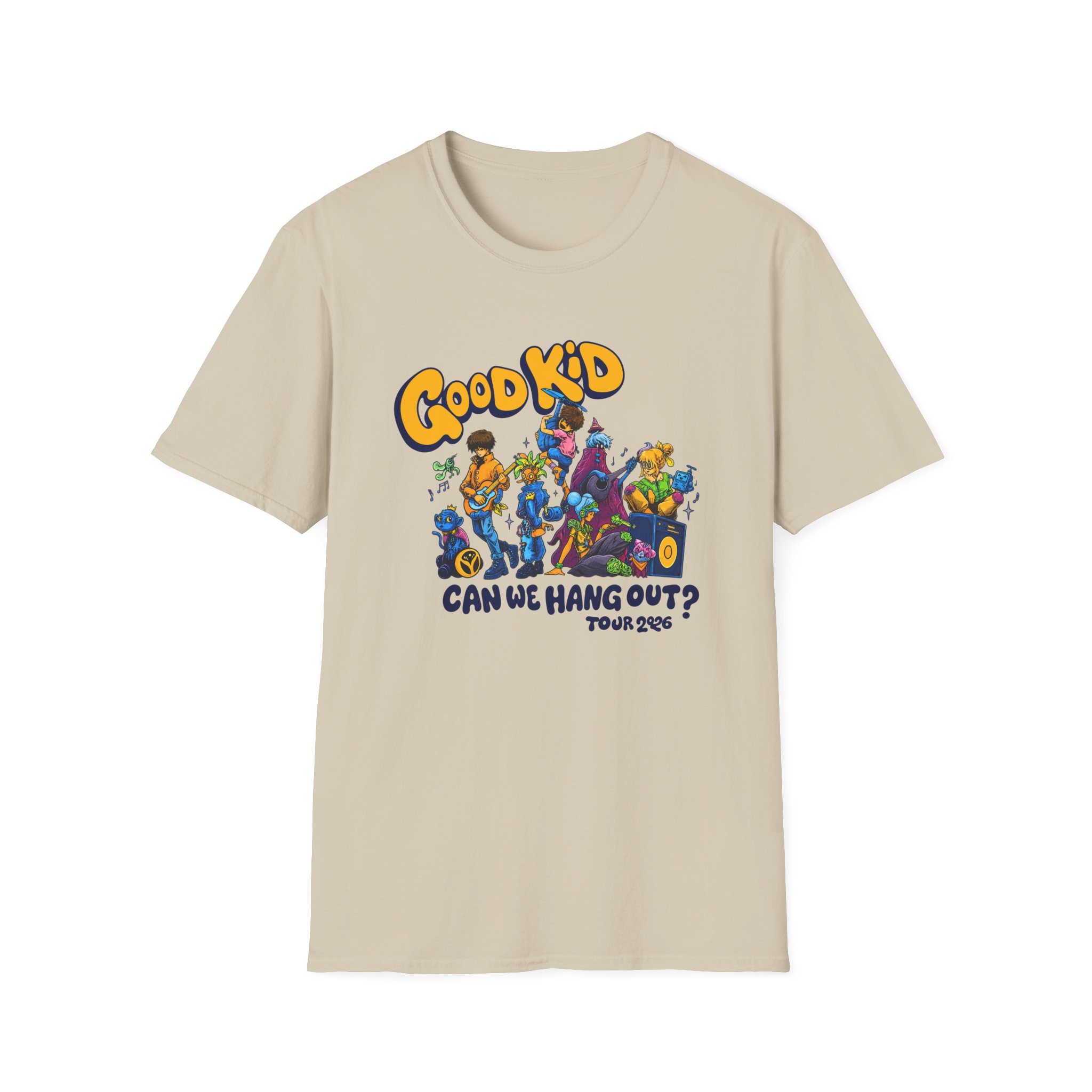 Good Kid Can We Hang Out Unisex Softstyle T-Shirt - Image 3