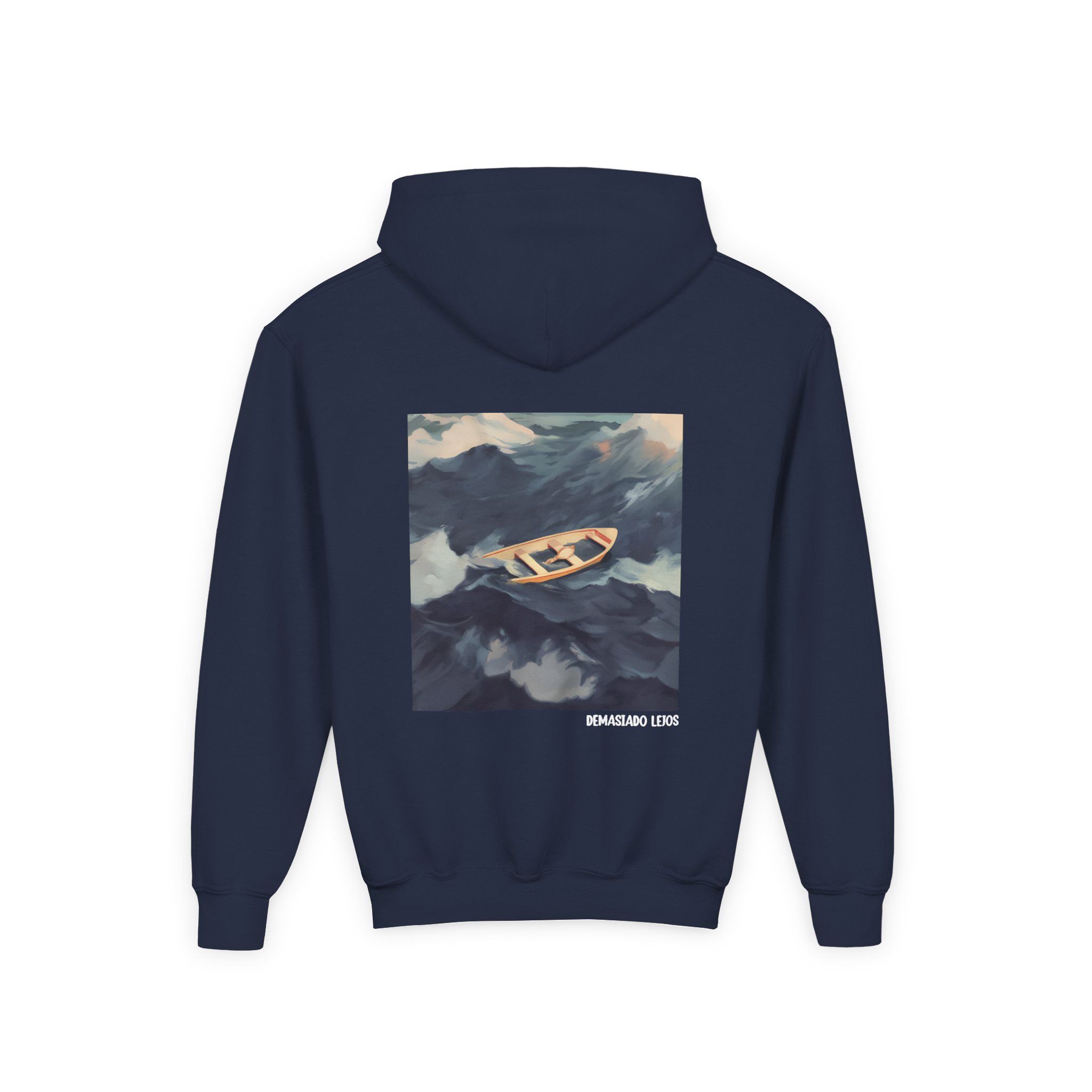 Morat A dark, shadowy vigilante Youth Heavy Blend Hooded Sweatshirt - Image 8