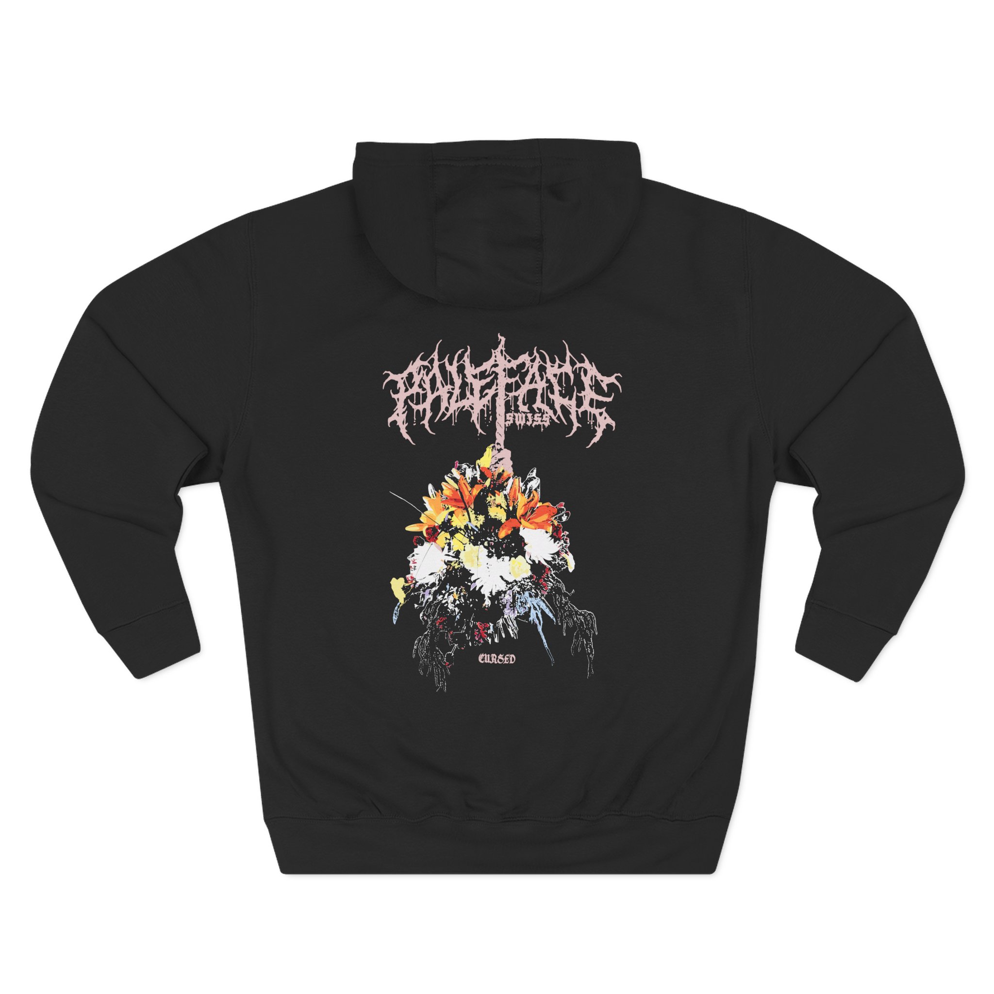 Paleface Swiss Embroided Bouquet Three-Panel Fleece Hoodie - Image 2