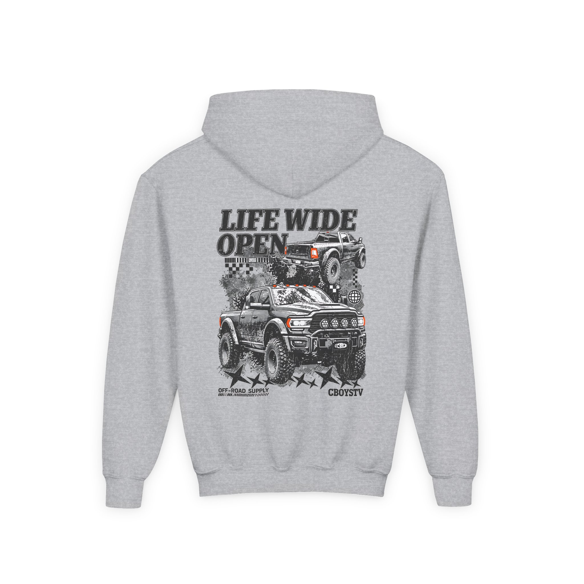Cboystv Prospector Whiteout Youth Heavy Blend Hooded Sweatshirt - Image 4