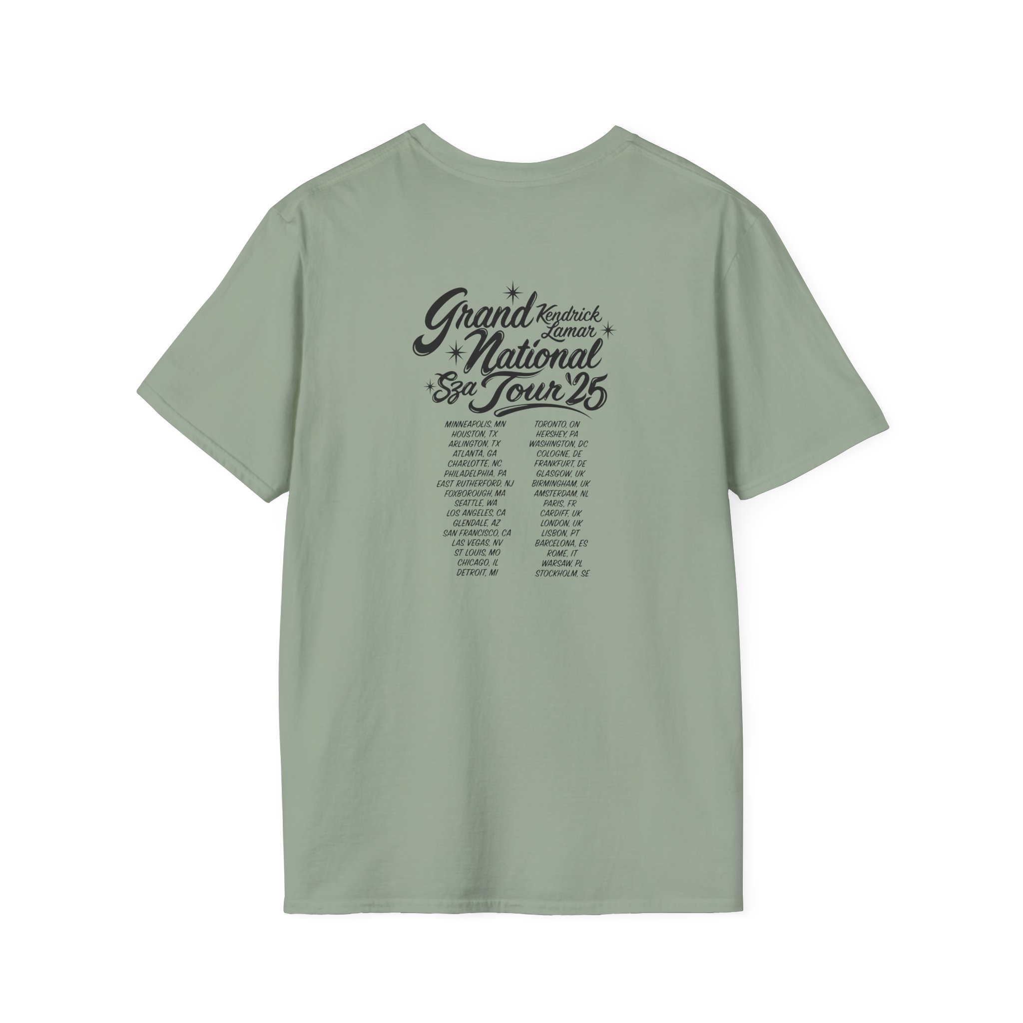 Sza Sos if This World Were Mine Grand National Tou Unisex Softstyle T-Shirt - Image 16