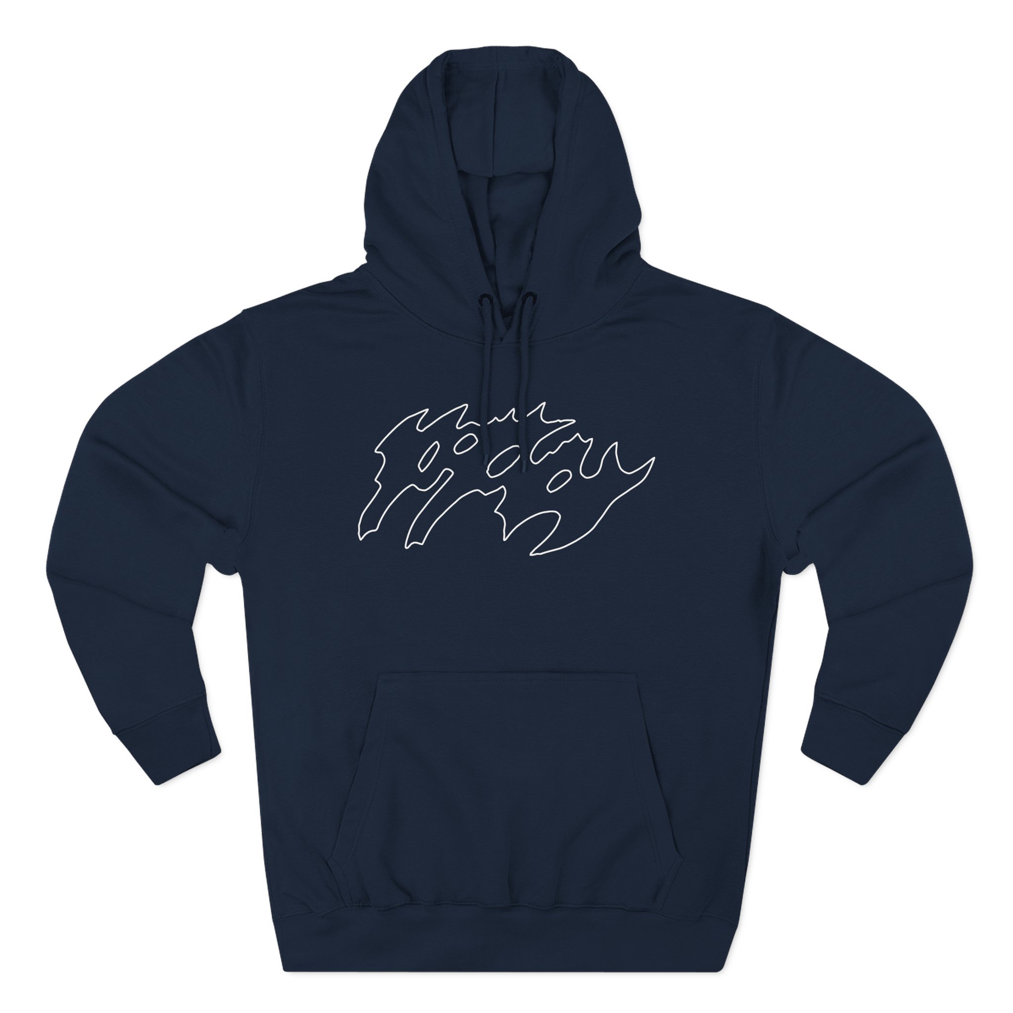 Poppy Negative Spaces Three-Panel Fleece Hoodie - Image 7