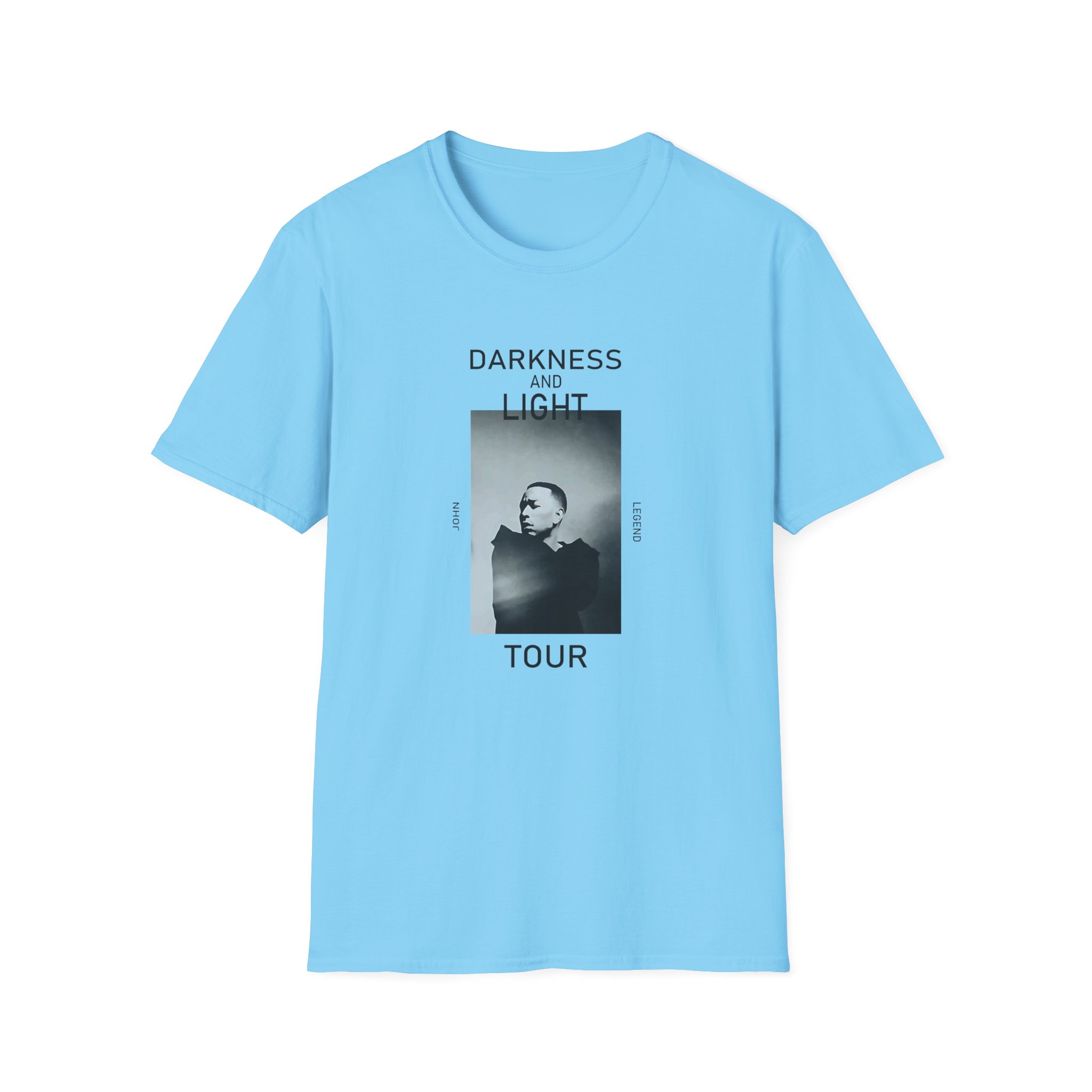 John Legend Darkness Portrait Unisex Softstyle T-Shirt - Image 21
