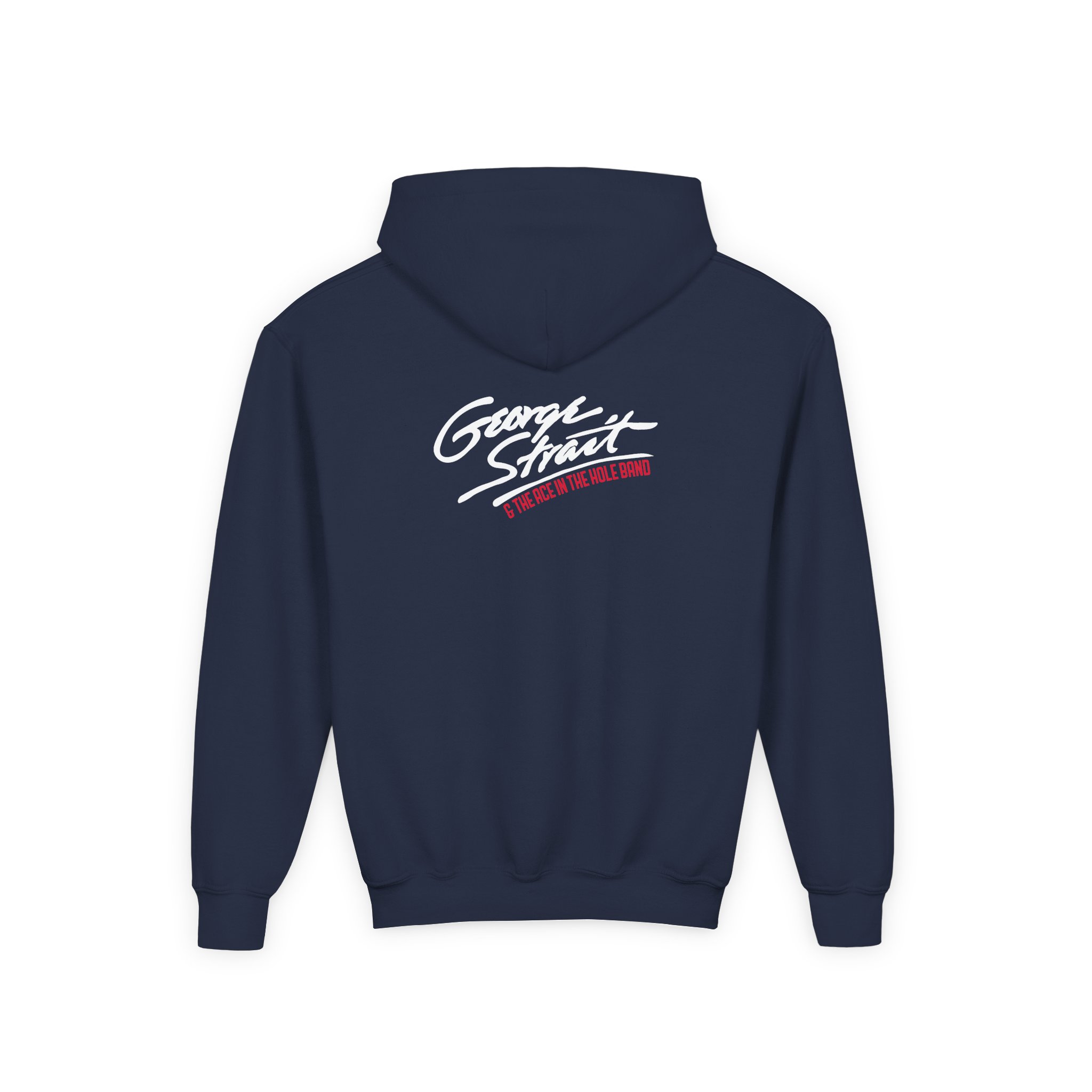 George Strait Satin Youth Heavy Blend Hooded Sweatshirt - Image 8