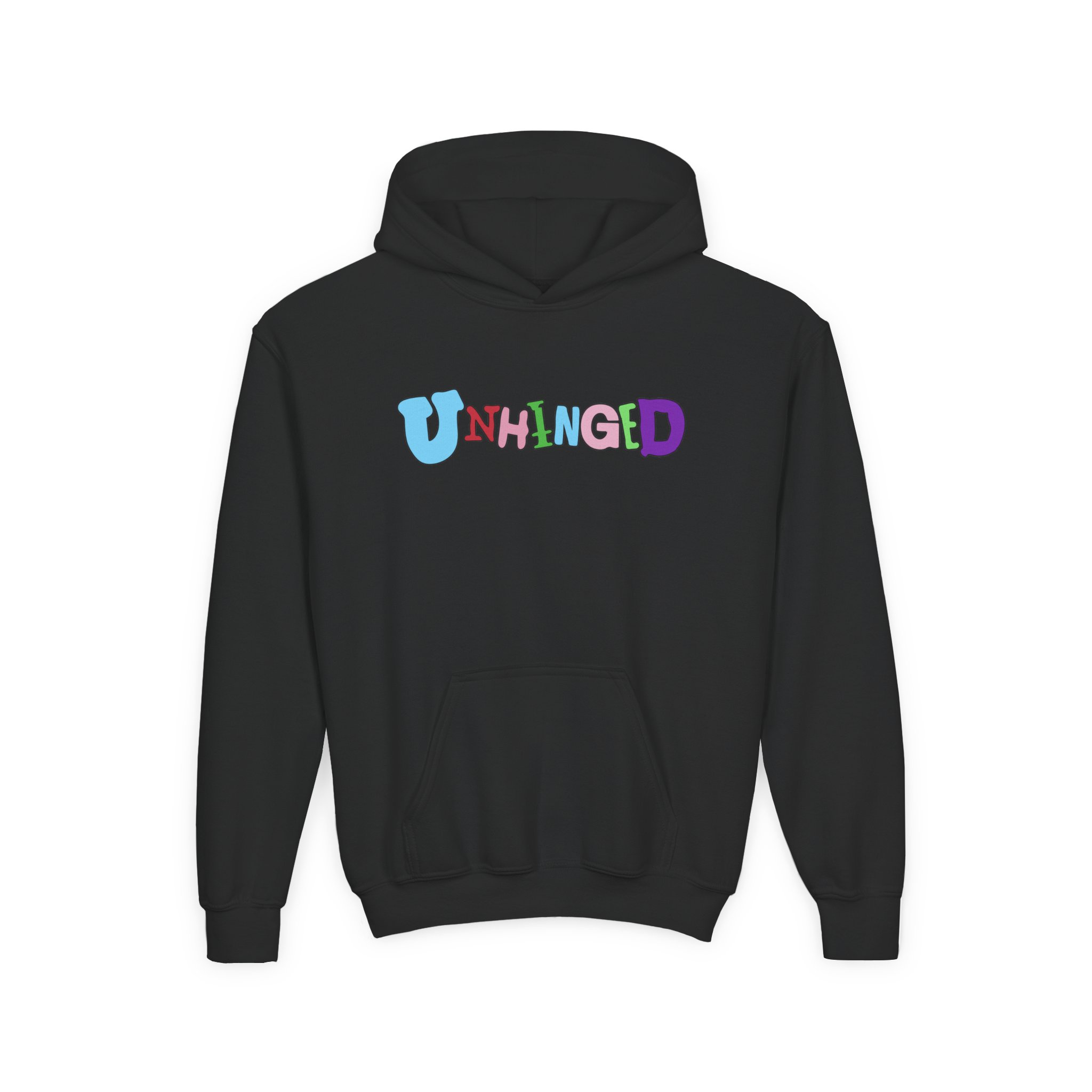 Garrett Watts Unhinged Youth Heavy Blend Hooded Sweatshirt - Image 3