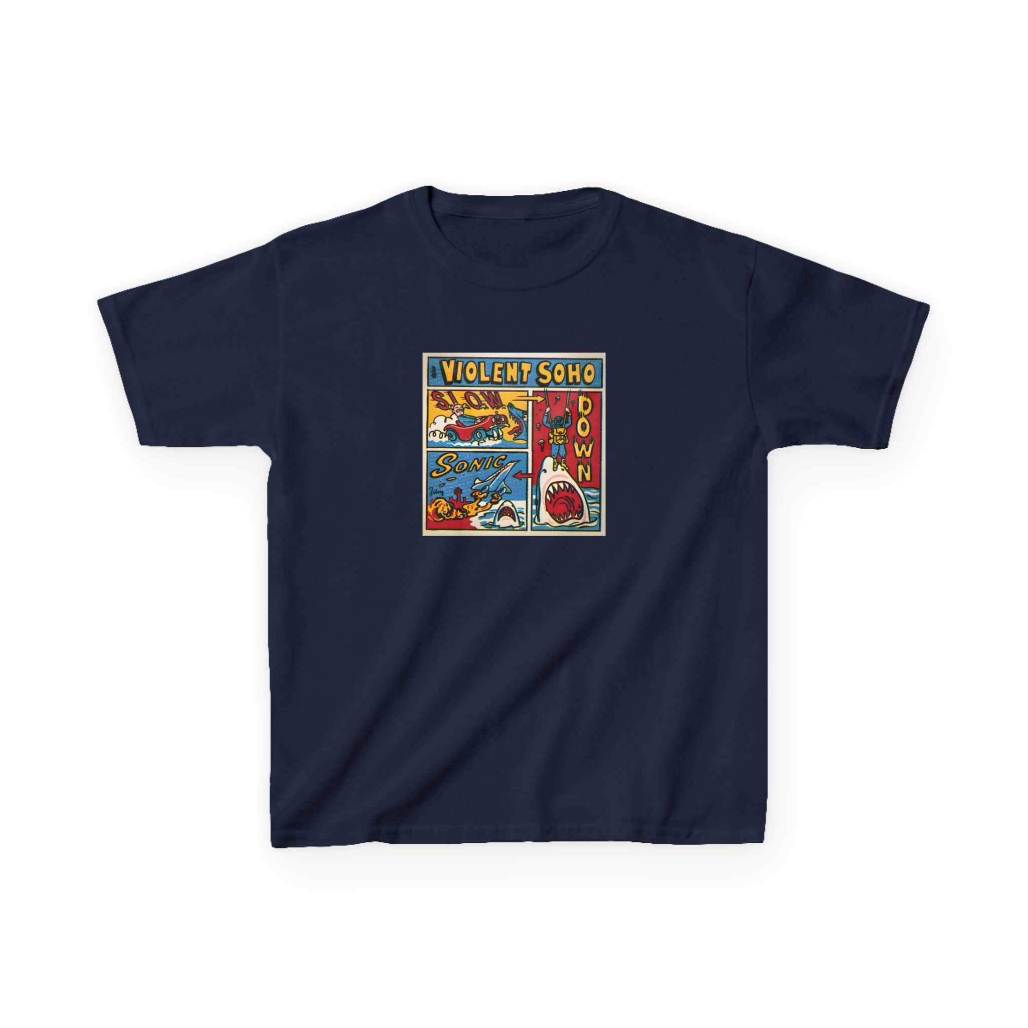 Violent Soho Slow Down Sonic Kids Heavy Cotton™ Tee - Image 23