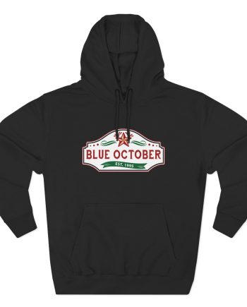 Blue October Est 1995 Three-Panel Fleece Hoodie