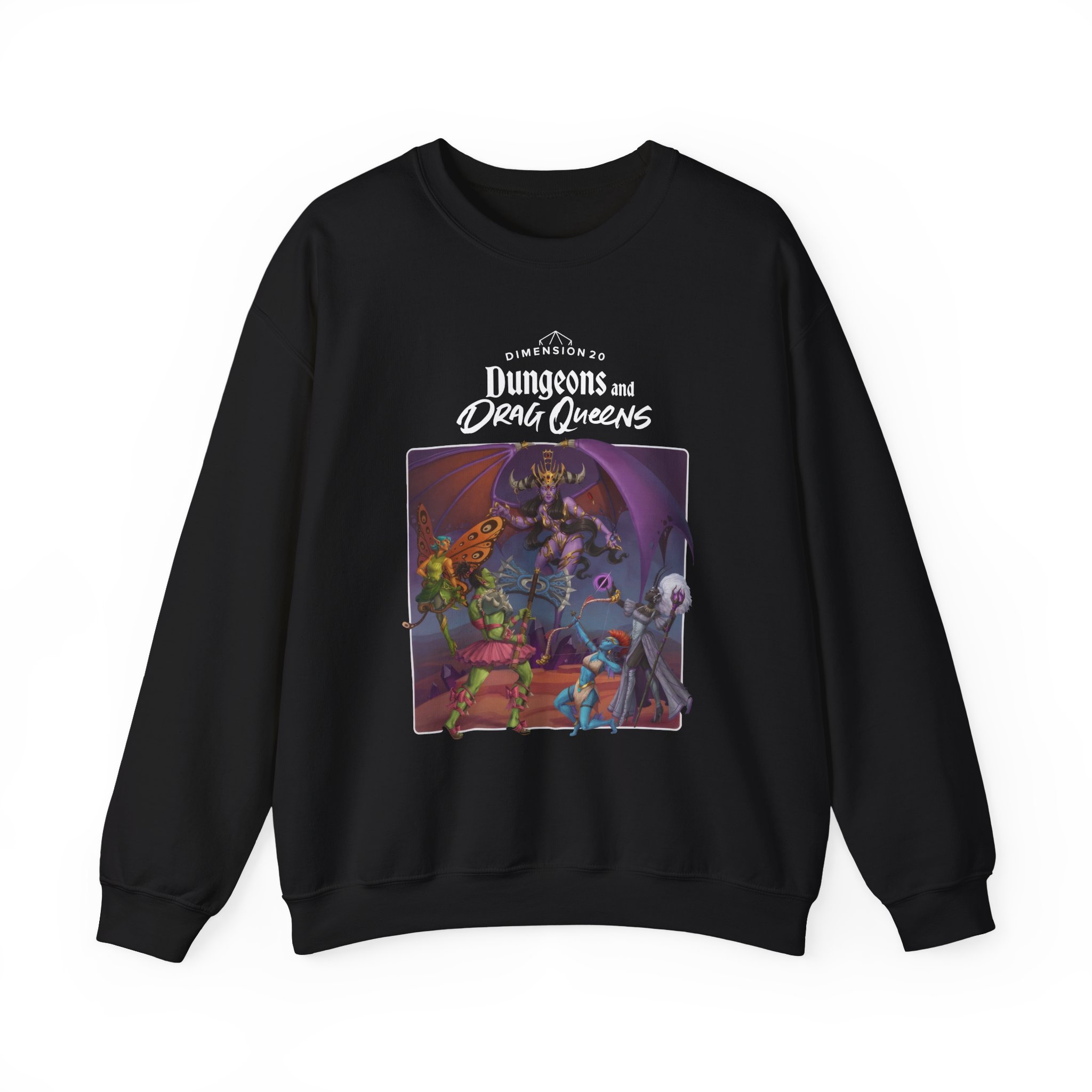 Dropout Dungeons and Drag Queens Unisex Heavy Blend™ Crewneck Sweatshirt