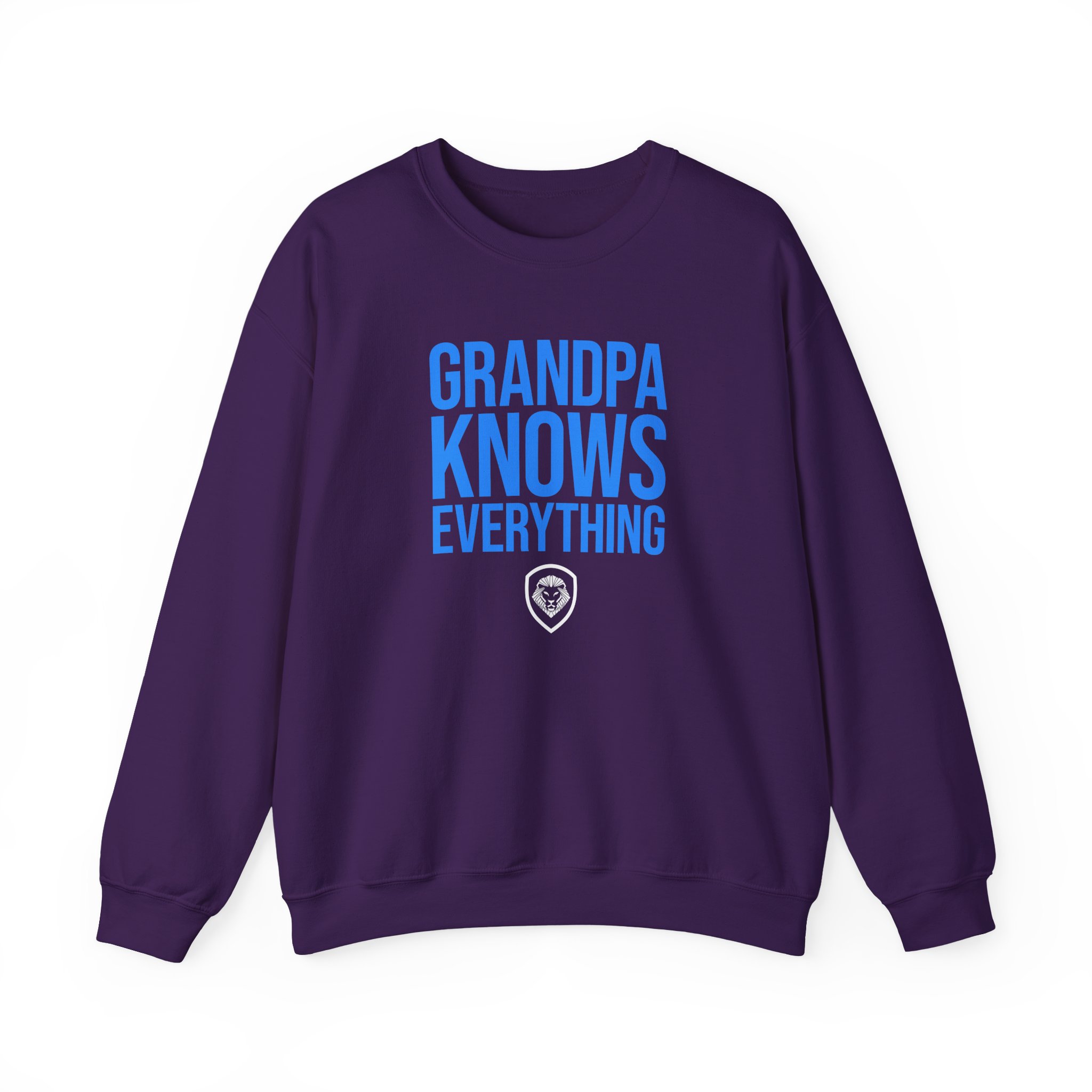 Valuetainment Grandpa Knows Everything Unisex Heavy Blend™ Crewneck Sweatshirt - Image 9