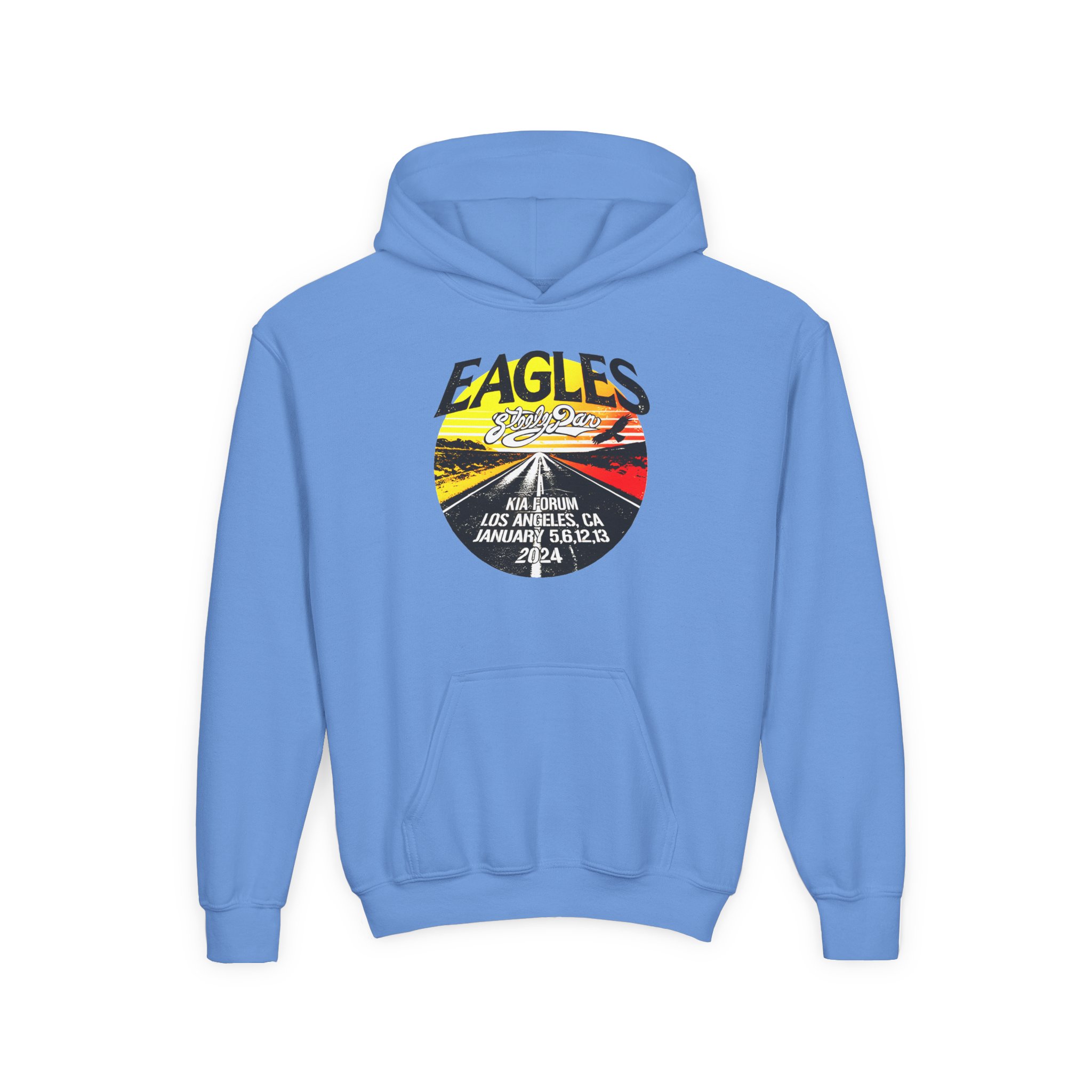 Youth The Eagles Sphere 2024 / 2025 Sunset Heavy Blend Hooded Sweatshirt - Image 7