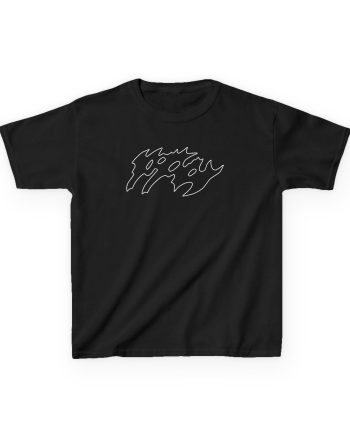 Kids Poppy Negative Spaces Heavy Cotton™ Tee