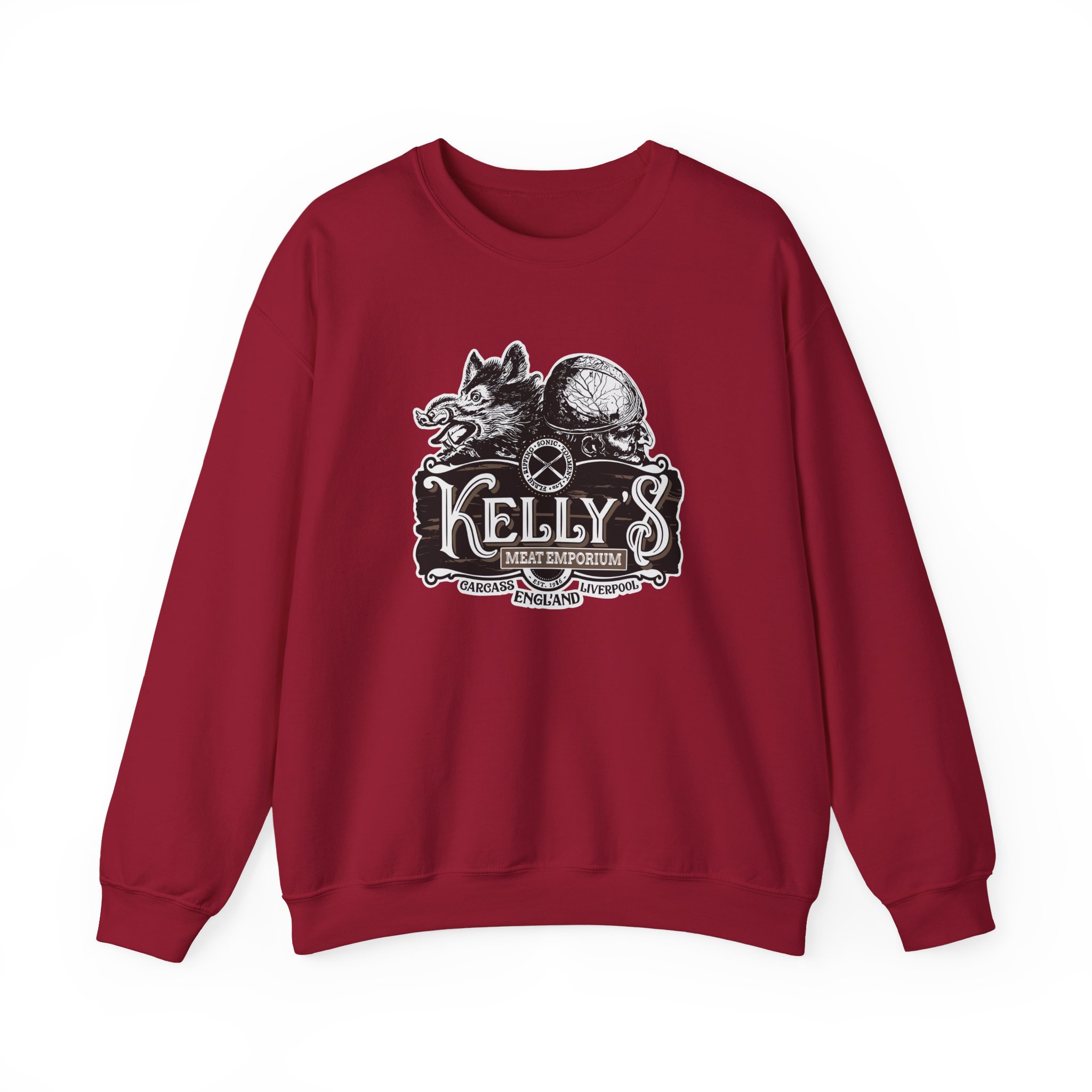 Carcass Kelly's Meat Emporium Unisex Heavy Blend™ Crewneck Sweatshirt - Image 29